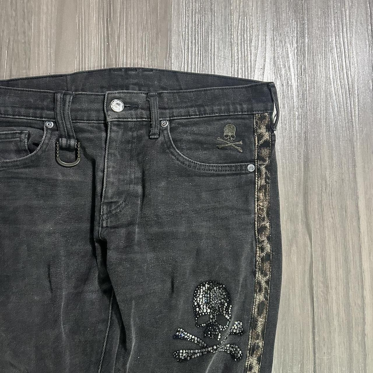 Designer × Japanese Brand × Roen Roen Rare Skull Leapord Skinny Japenese Designer Denim Size US 29 - 2 Thumbnail