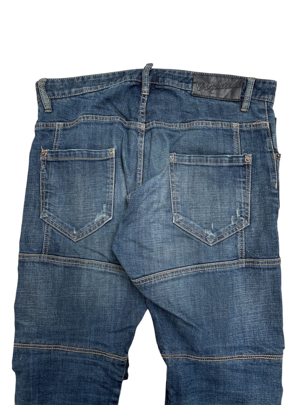Dsquared2 SS15 Punk Barbed Wire Biker Jeans Size US 34 / EU 50 - 7 Thumbnail