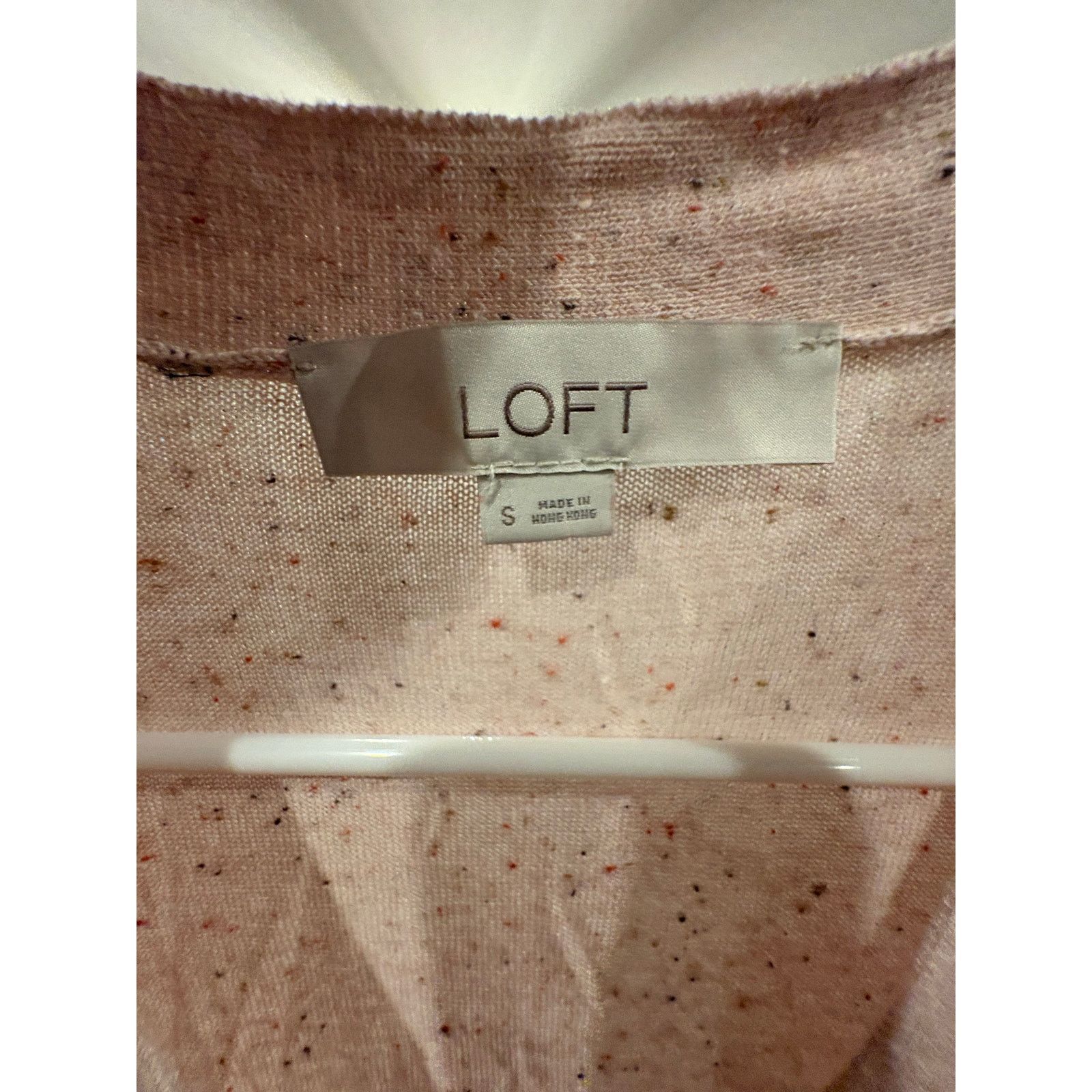 Loft LOFT Women’s Blush Pink Speckled Cardigan Size Small Size S / US 4 / IT 40 - 3 Thumbnail