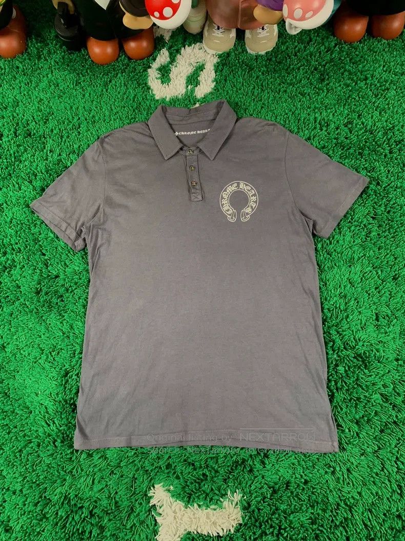 Chrome Hearts CHROME HEARTS Size L Grey horseshoe T-bar short-sleeved shi Size US L / EU 52-54 / 3 - 1 Thumbnail