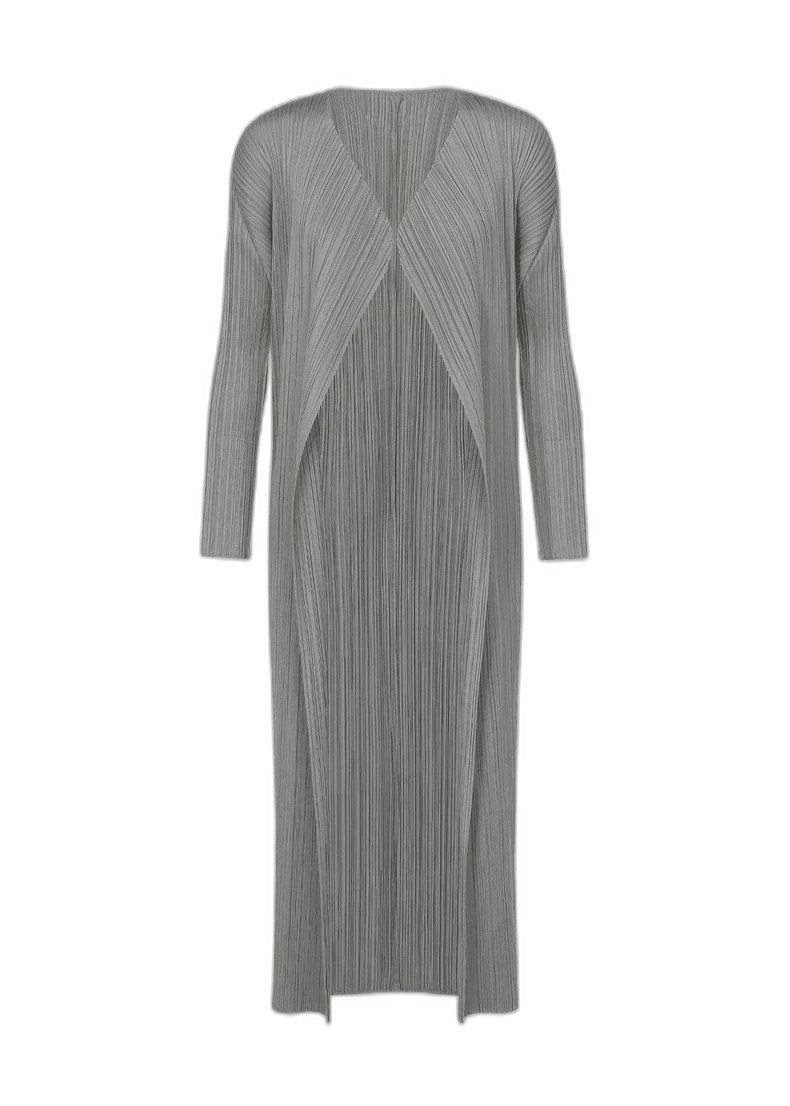 Issey Miyake Issey Miyake Long Cardigan in Dark Grey-yf Size US M / EU 48-50 / 2 - 1 Thumbnail