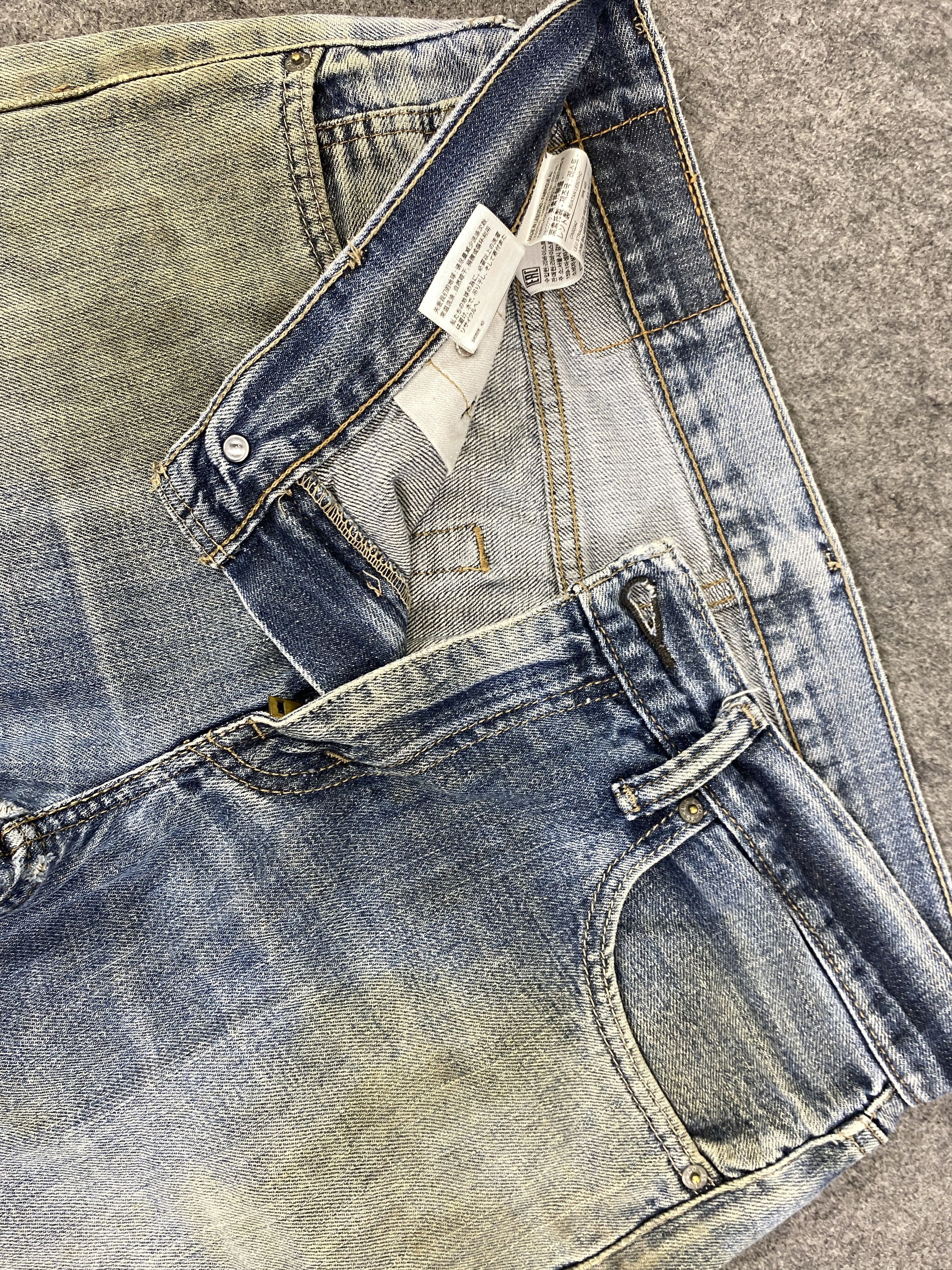 Levi's Dirty Faded Blue Vintage Levis 527 Flare Jeans 32x29 -JN3204 Size US 32 / EU 48 - 7 Thumbnail
