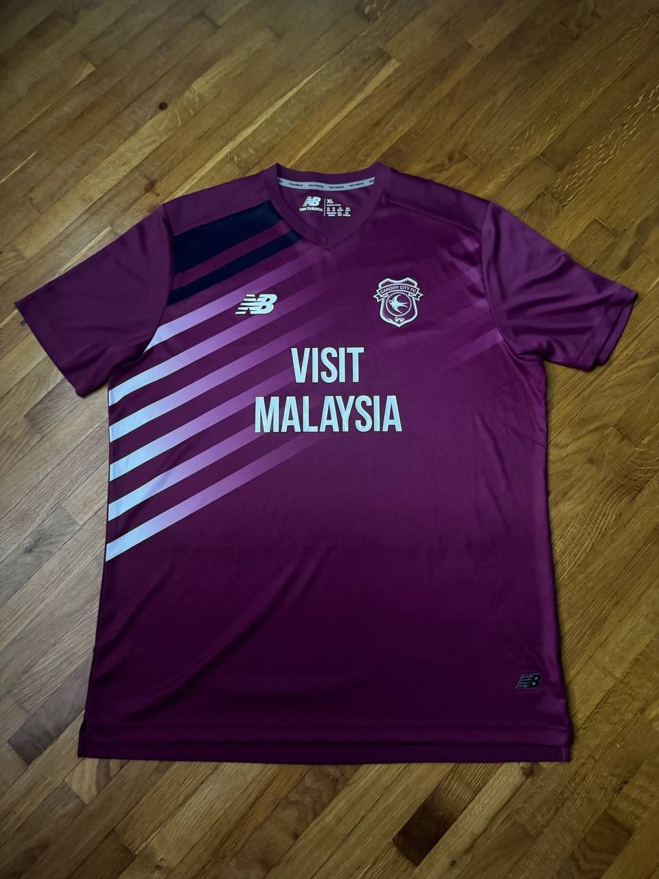 New Balance New Balance Cardiff City FC away soccer jersey tee Size US XL / EU 56 / 4 - 1 Thumbnail