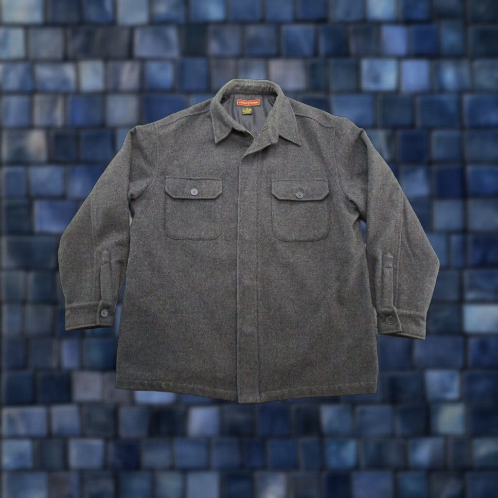 Vintage VINTAGE Oxford Fulham Wool Blend Lined Zip Shirt Jacket Shacket Size M Outdoor Gray Mens Shirts Jacket Size US M / EU 48-50 / 2 - 1 Thumbnail