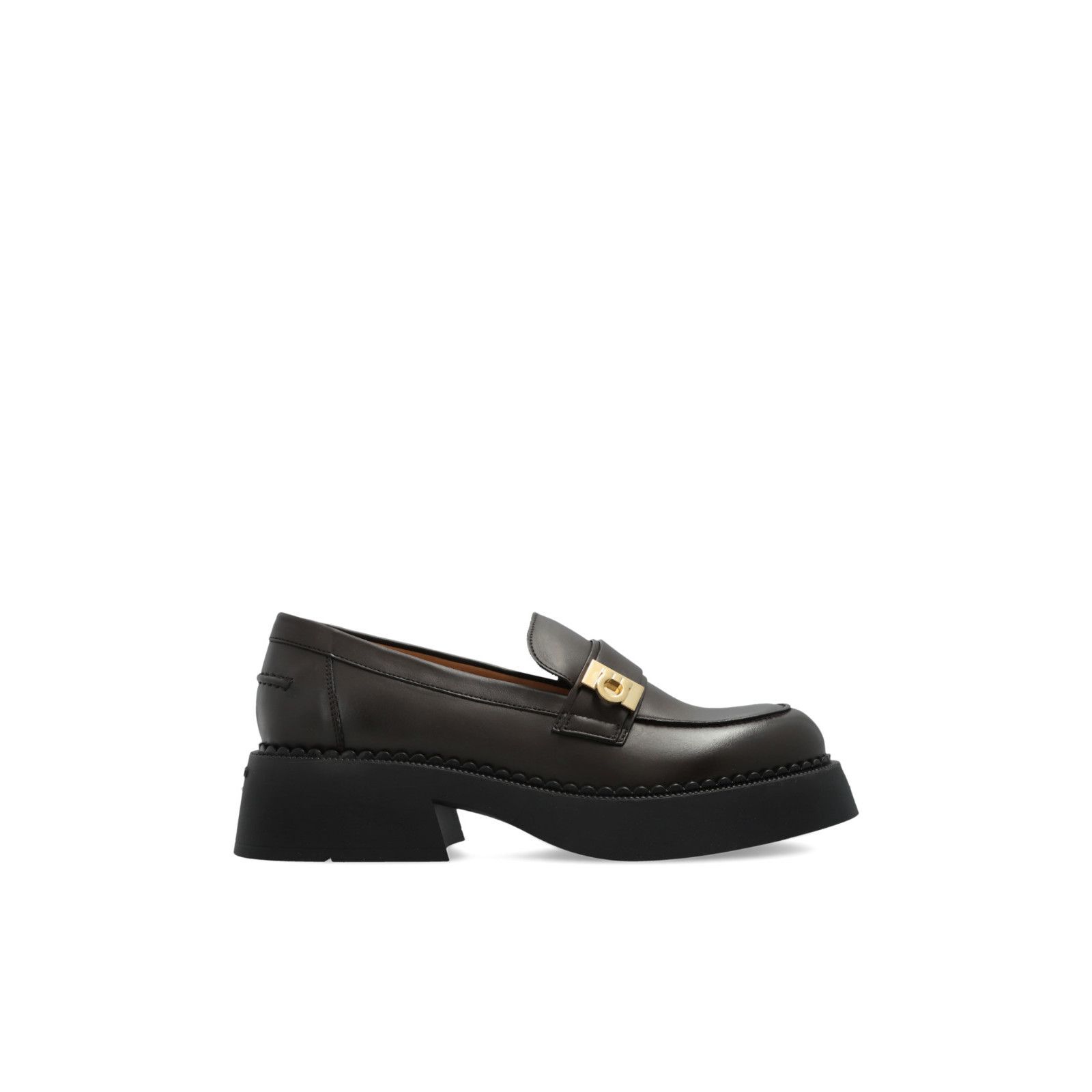 AMI FERRAGAMO Camina Brown Leather Loafers New & Authentic (Wome Size US 5.5 / IT 35.5 - 5 Thumbnail