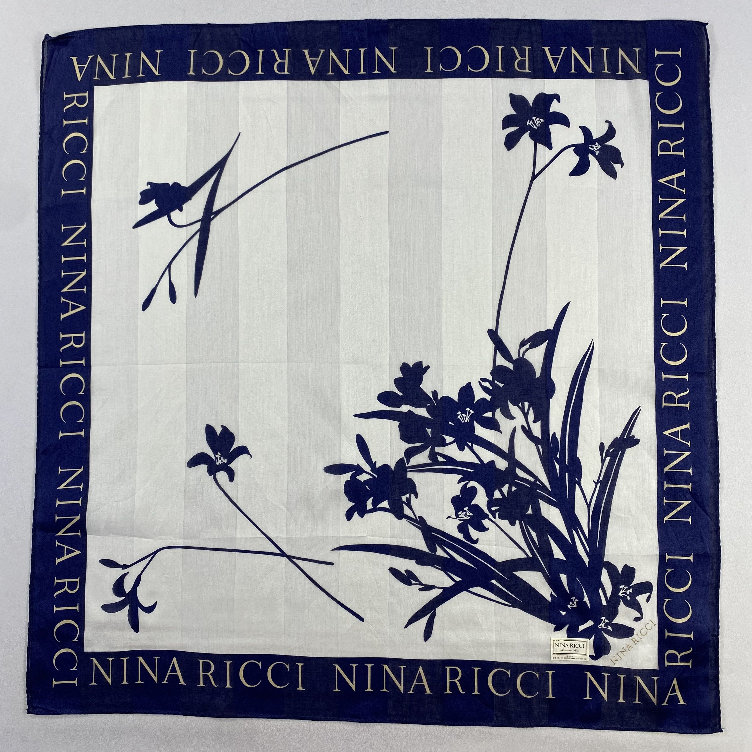 Nina Ricci × Vintage Nina Ricci Handkerchief / Neckerchief / Bandana-P1537 Size ONE SIZE - 1 Thumbnail