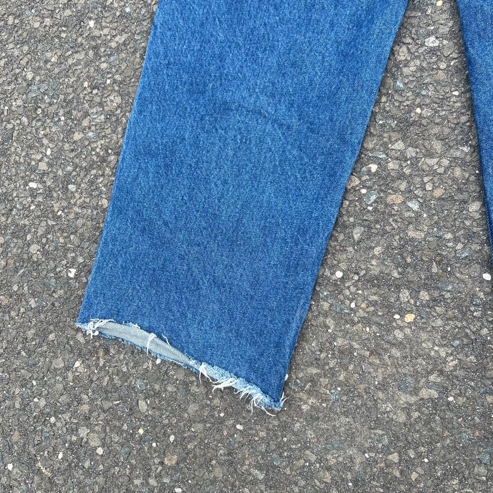 Carhartt × Vintage Vintage carhartt denim jeans blue double knee work wear pant Size US 34 / EU 50 - 8 Thumbnail