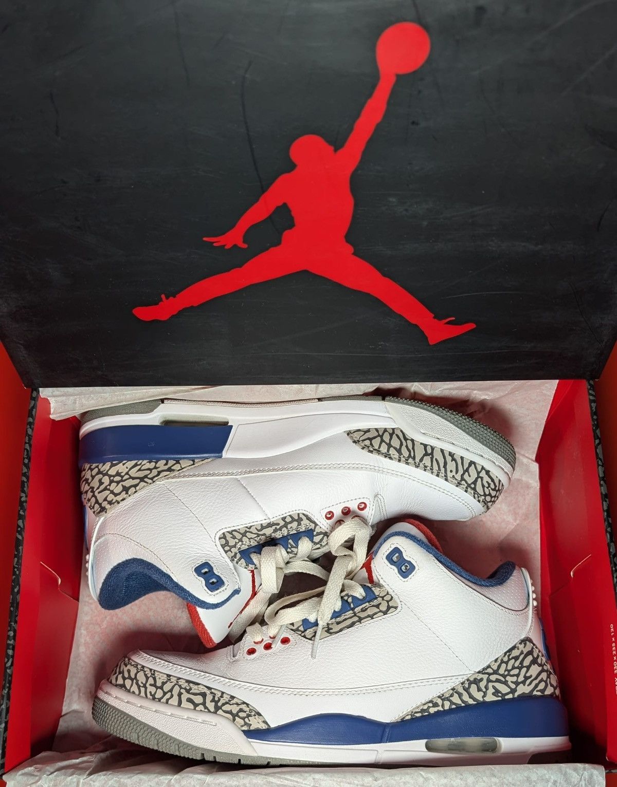 Jordan Brand Size 8.5 - Jordan 3 Retro OG Mid True Blue Size US 8.5 / EU 41-42 - 8 Thumbnail