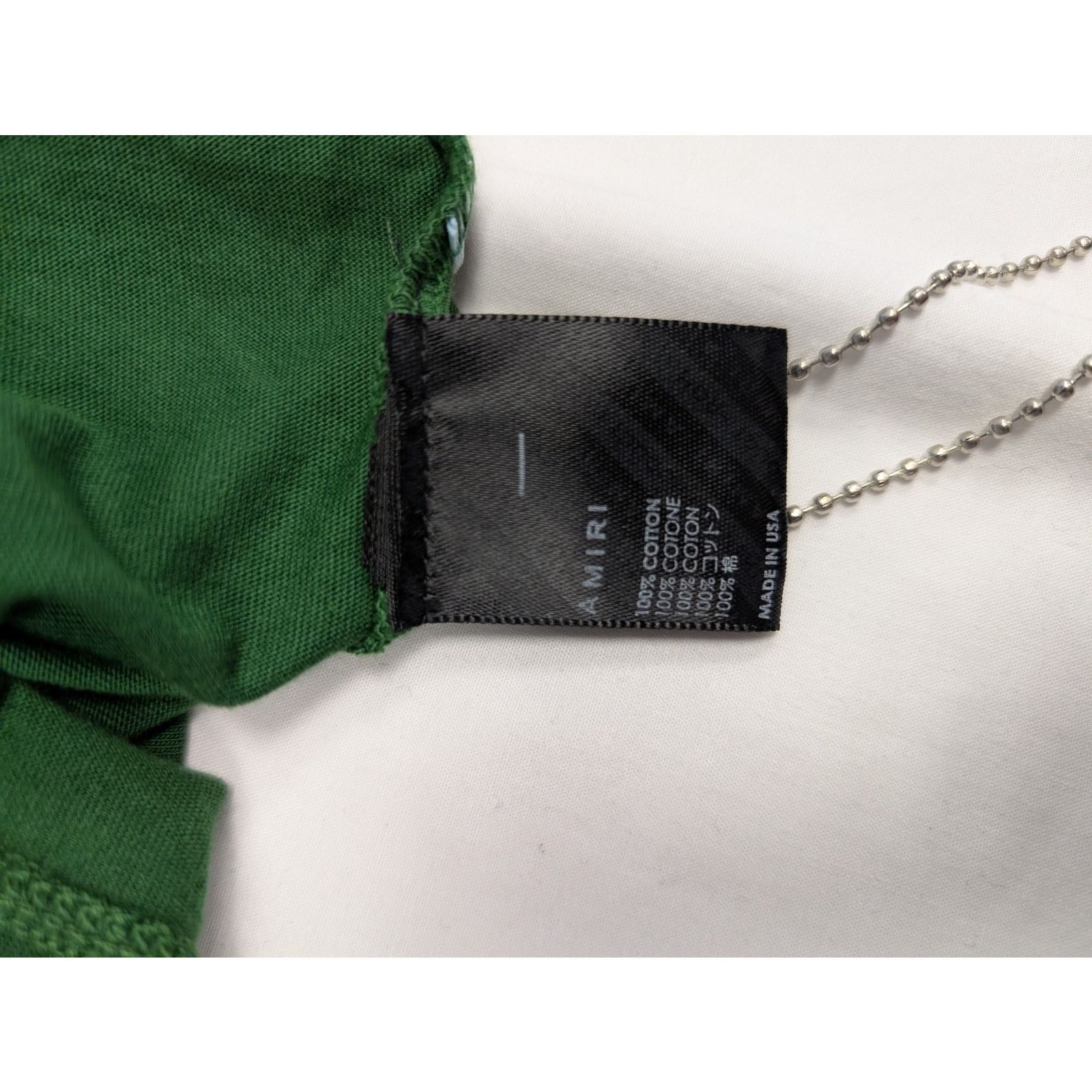 Amiri o1rshd1 Amiri Puff Logo Tee T-Shirt in Green Size US S / EU 44-46 / 1 - 12 Thumbnail