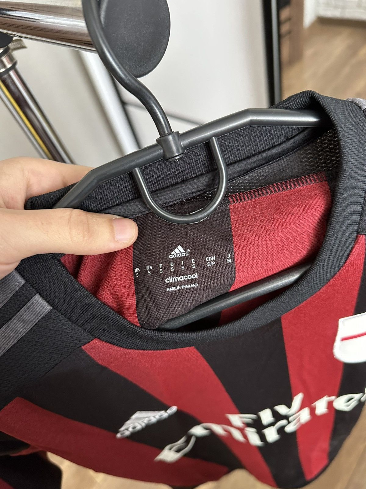Adidas 2015/2016 Adidas AC Milan Bacca Soccer Jersey T-Shirt Size US S / EU 44-46 / 1 - 12 Thumbnail