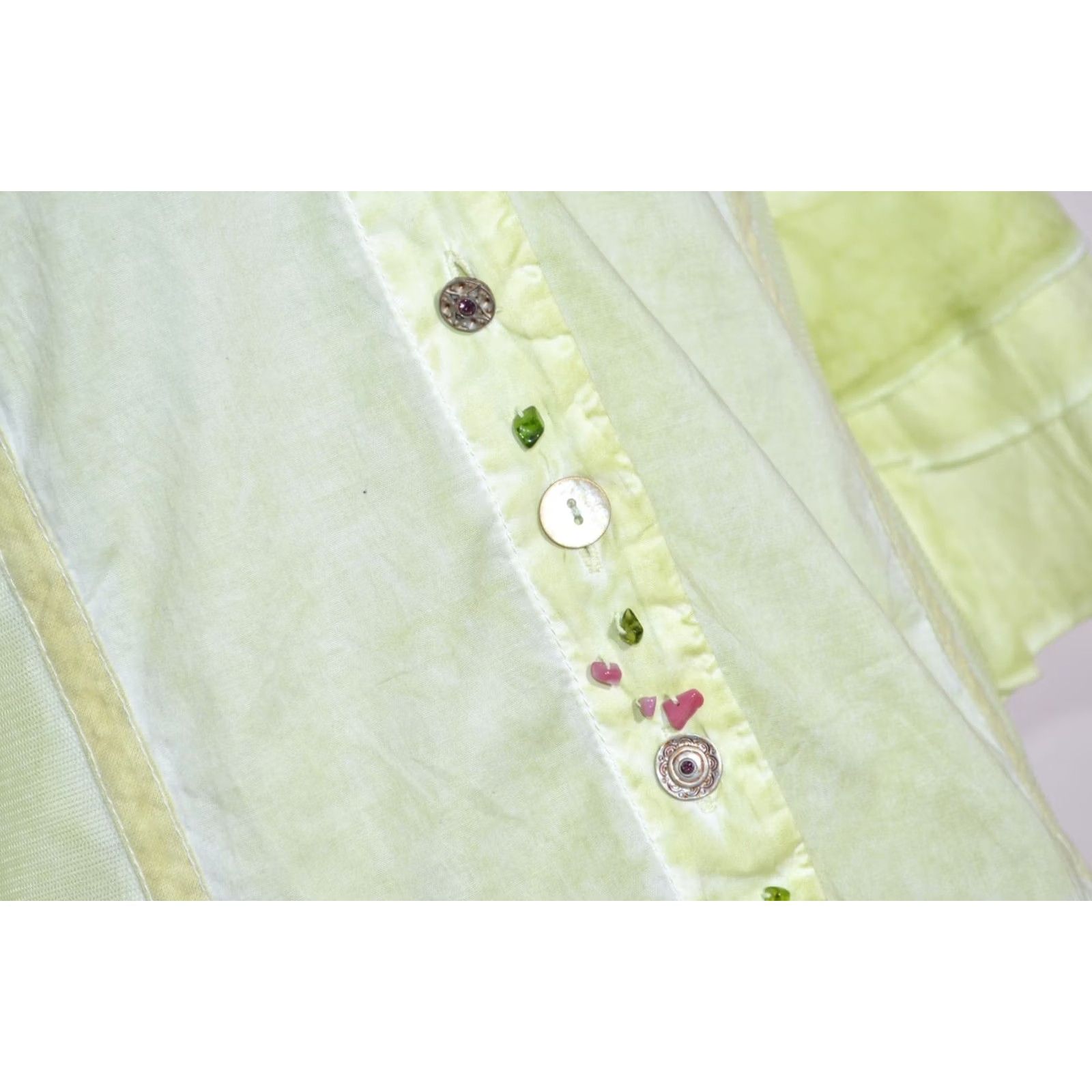Vintage ELISA CAVALETTI Blouse Shirt Long Sleeve Stretch Button XL Green Womens Size XL / US 12-14 / IT 48-50 - 5 Thumbnail