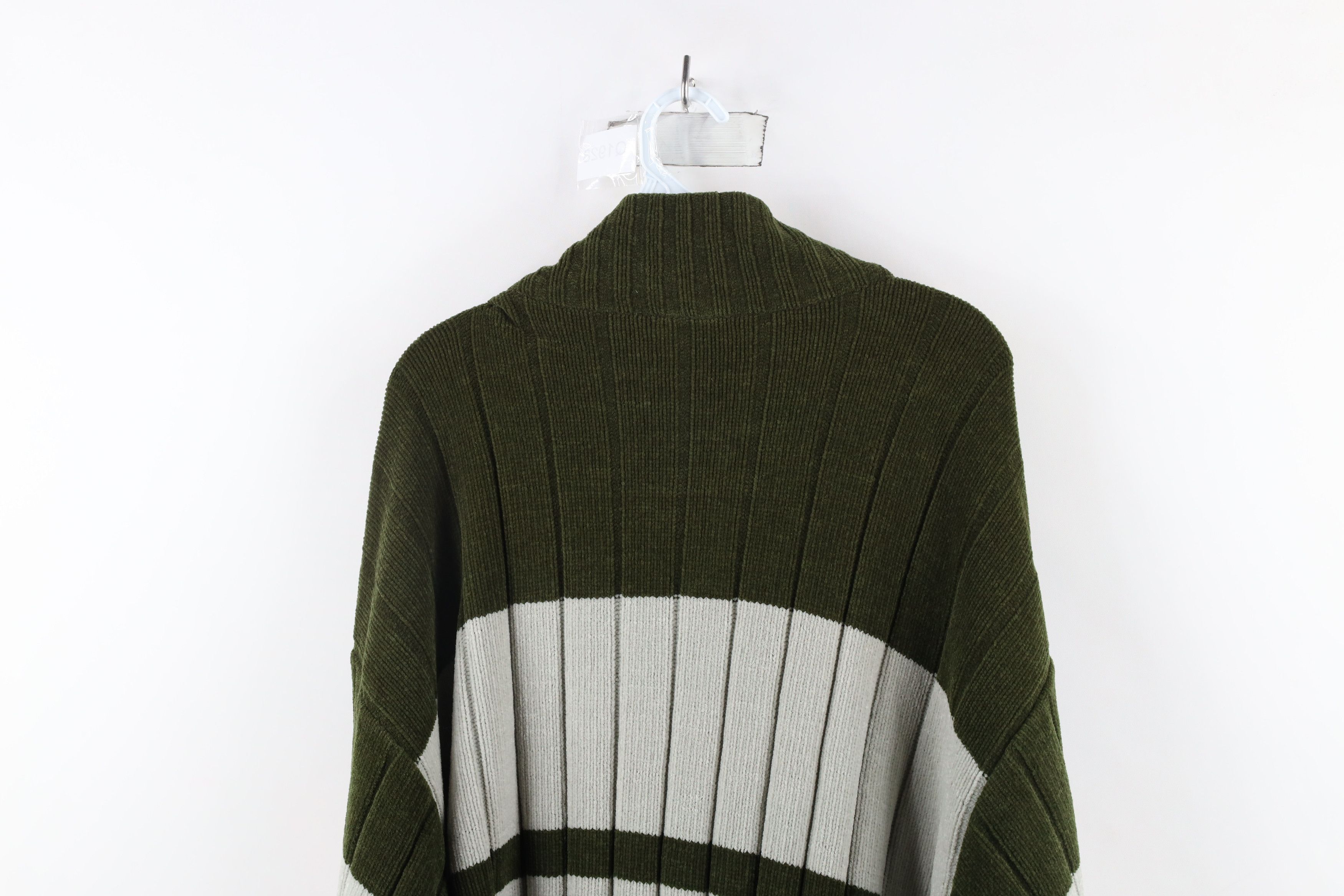 Southpole × Vintage Vintage 90s Southpole Block Ribbed Knit Baggy Fleece Sweater Size US XL / EU 56 / 4 - 8 Thumbnail