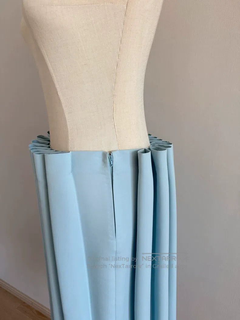 Issey Miyake Issey Miyake Blue Skirt Size 25" / US 0 / IT 36 - 6 Thumbnail