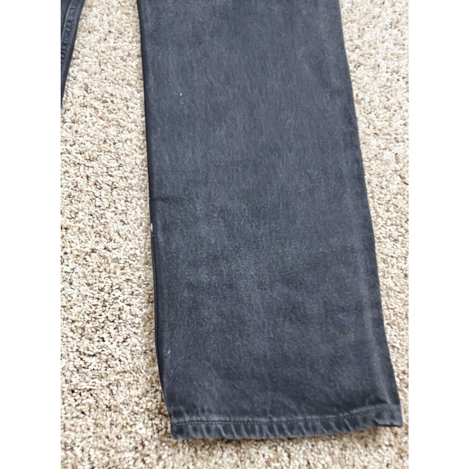Levi's VINTAGE Levi's 505 Jeans 38x34 Mens Black Regular Fit Straight Leg Cotton Denim Size US 38 / EU 54 - 7 Thumbnail