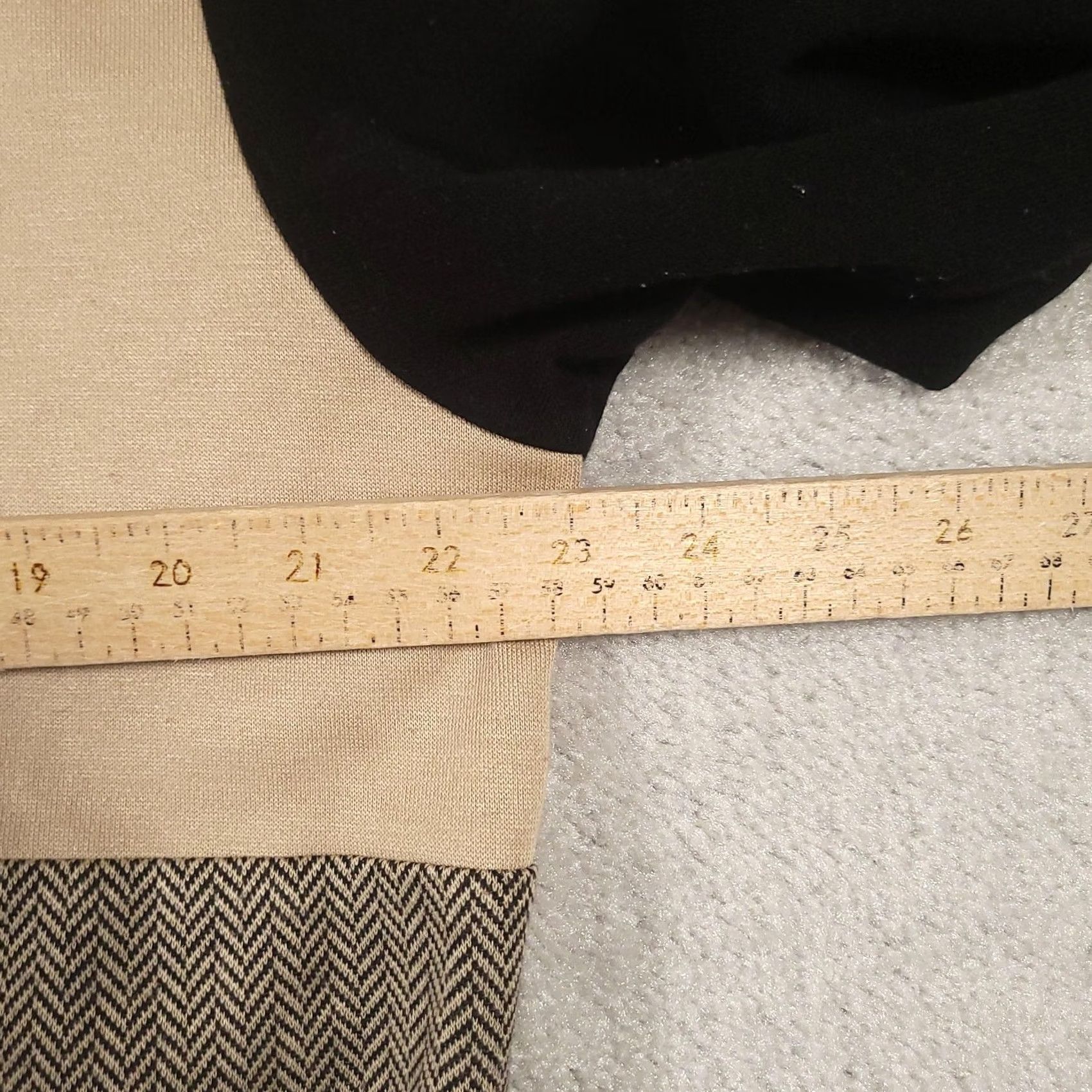 Vintage VINTAGE Alfred Dunner Sweater Cardigan Womens Large Beige Black Herringbone Twofer Made USA Size L / US 10 / IT 46 - 5 Thumbnail