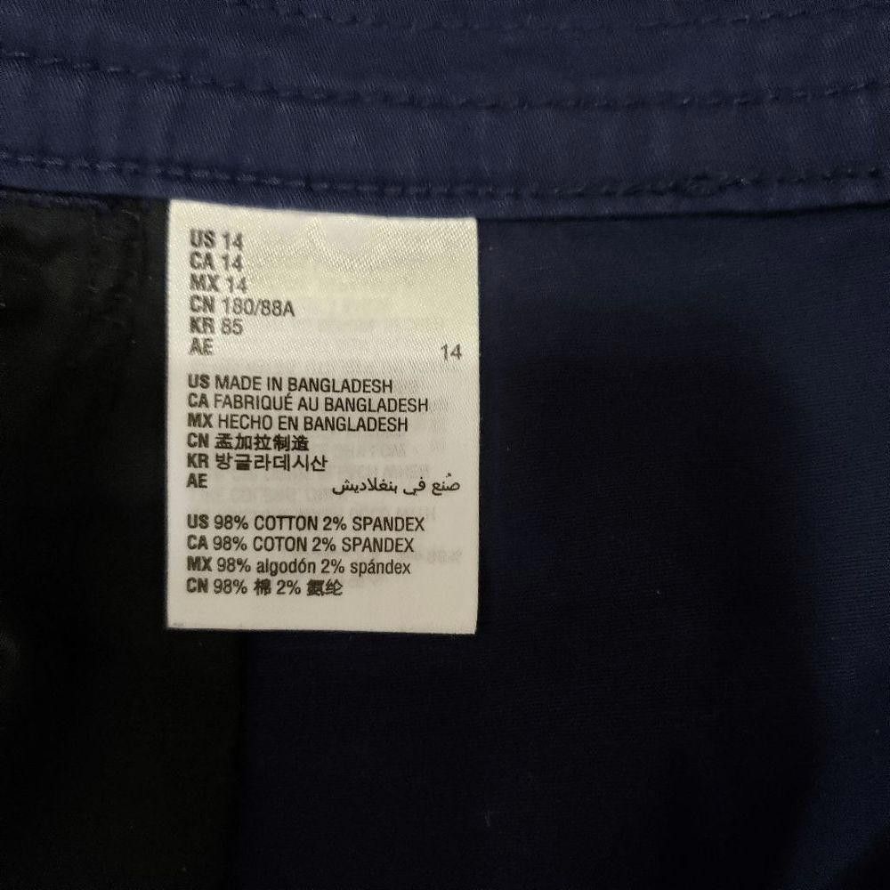 Designer CT229 Karen Scott Navy Ladies Bermuda Shorts Size 14 Size 36" / US 14 / IT 50 - 4 Thumbnail