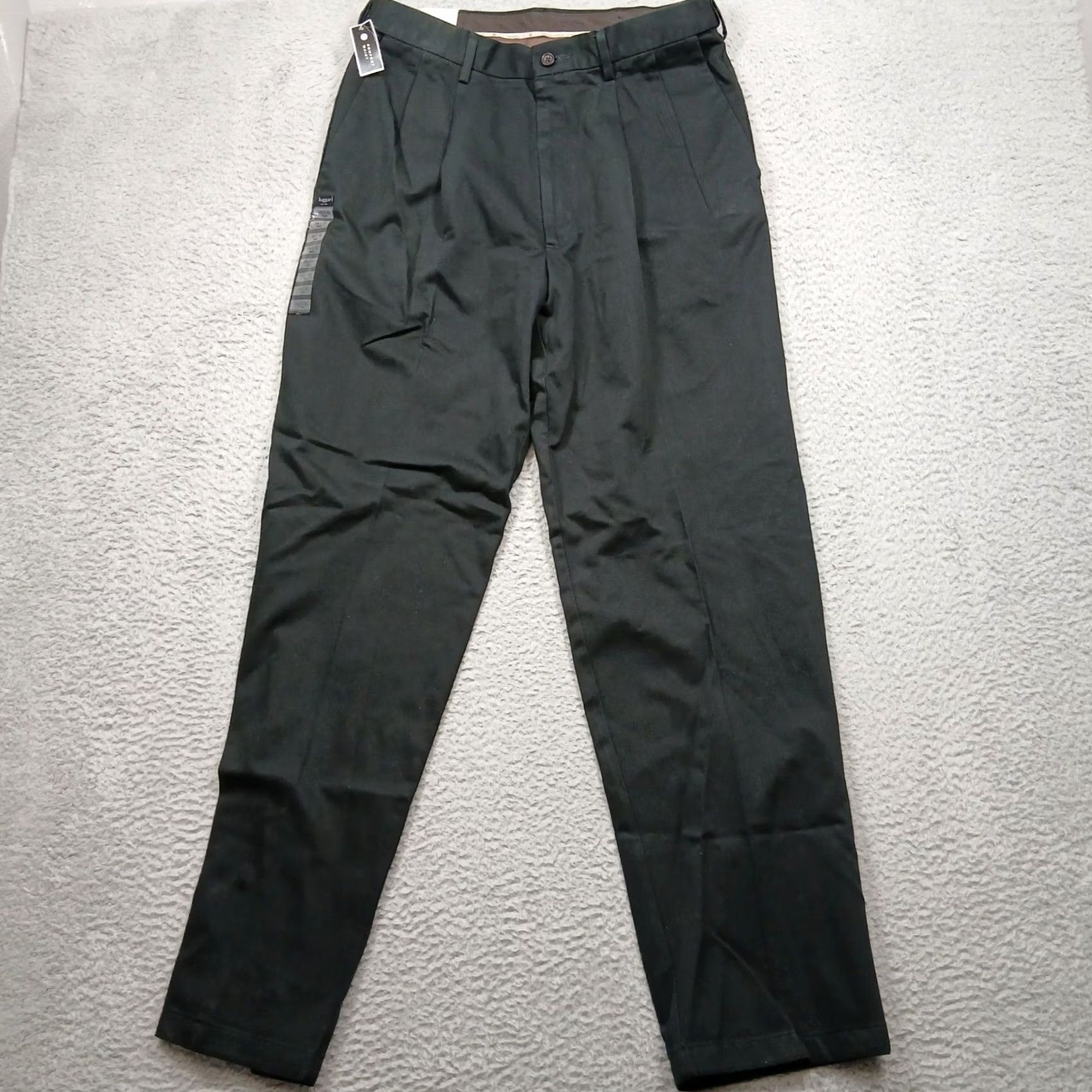 Haggar Haggar No Iron Khaki Pants Men's 32x32 Black Classic Fit NWT Size US 32 / EU 48 - 2 Thumbnail