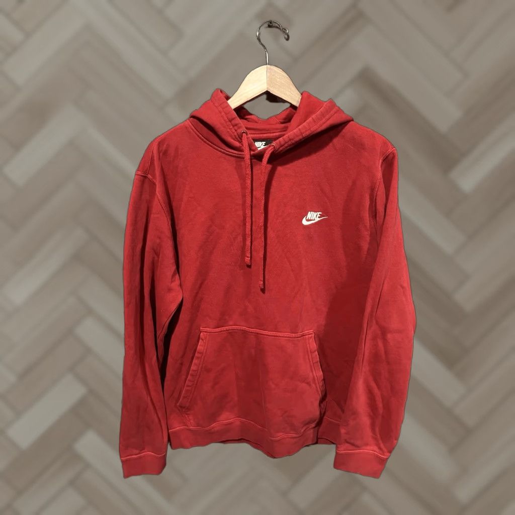 Nike Nike Sportswear Womens Red Pullover Hooded Sweatshirt Size Large Size L / US 10 / IT 46 - 1 Thumbnail