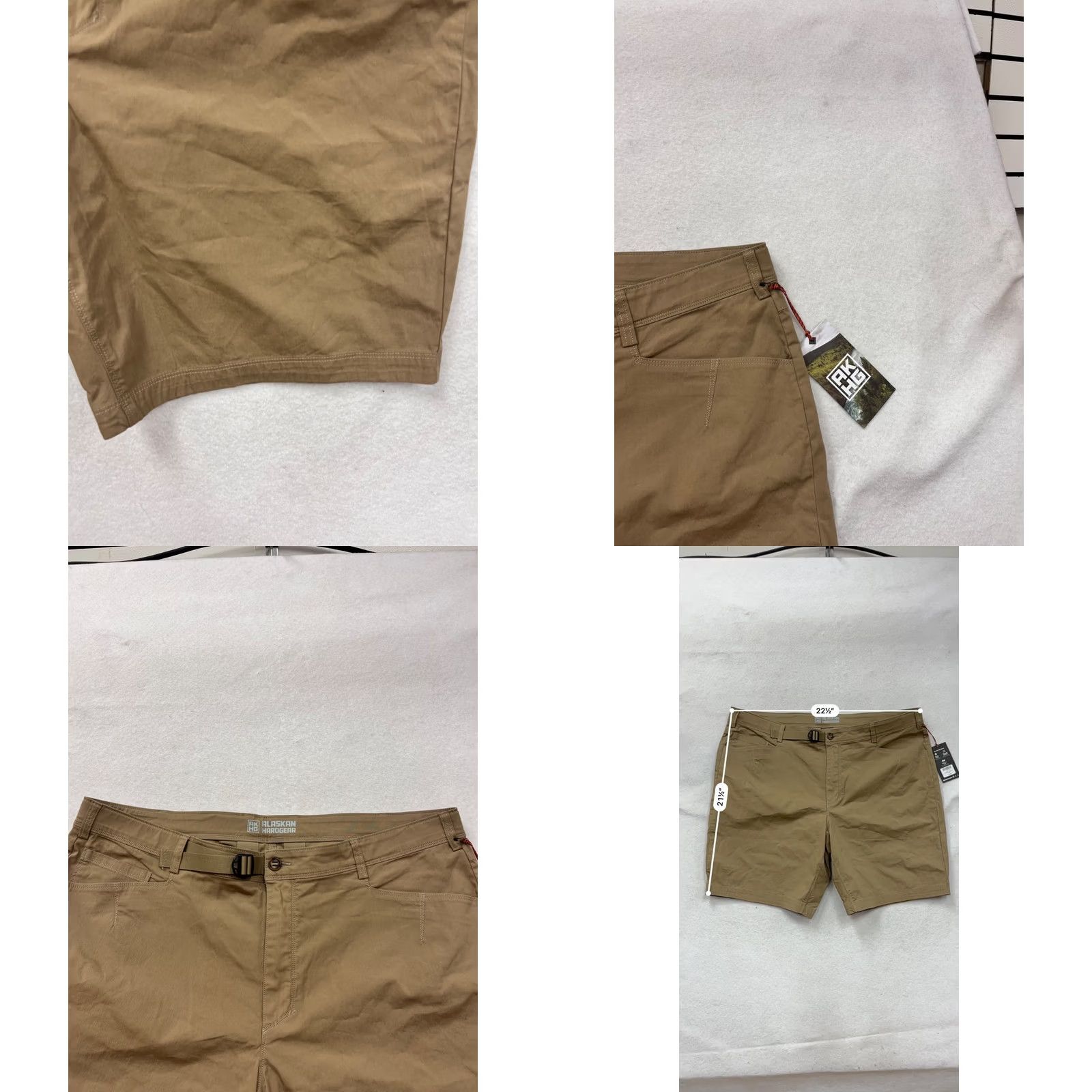 Vintage VINTAGE Alaskan Hardgear Cargo Shorts Tan 34 Unisex Adults 34 Inseam 10" Cotton Nylon Tan Cargo Pocket Mens Womens Size US 34 / EU 50 - 8 Thumbnail