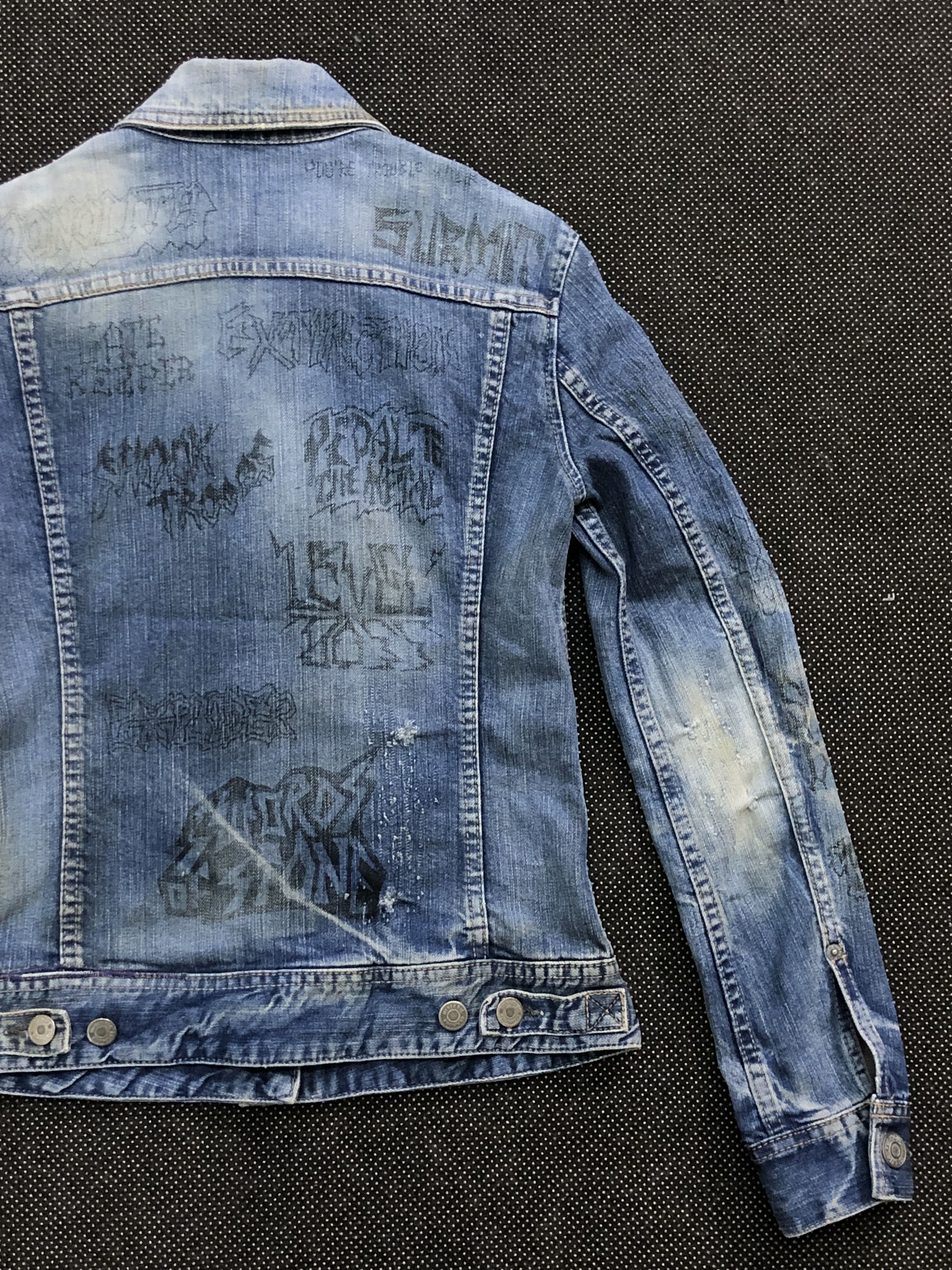 Hysteric Glamour RARE🔥90’S HYSTERIC KINKY JEANS TAKUYA KIMURA DENIM JACKET Size XXS / US 00 / IT 34 - 22 Thumbnail