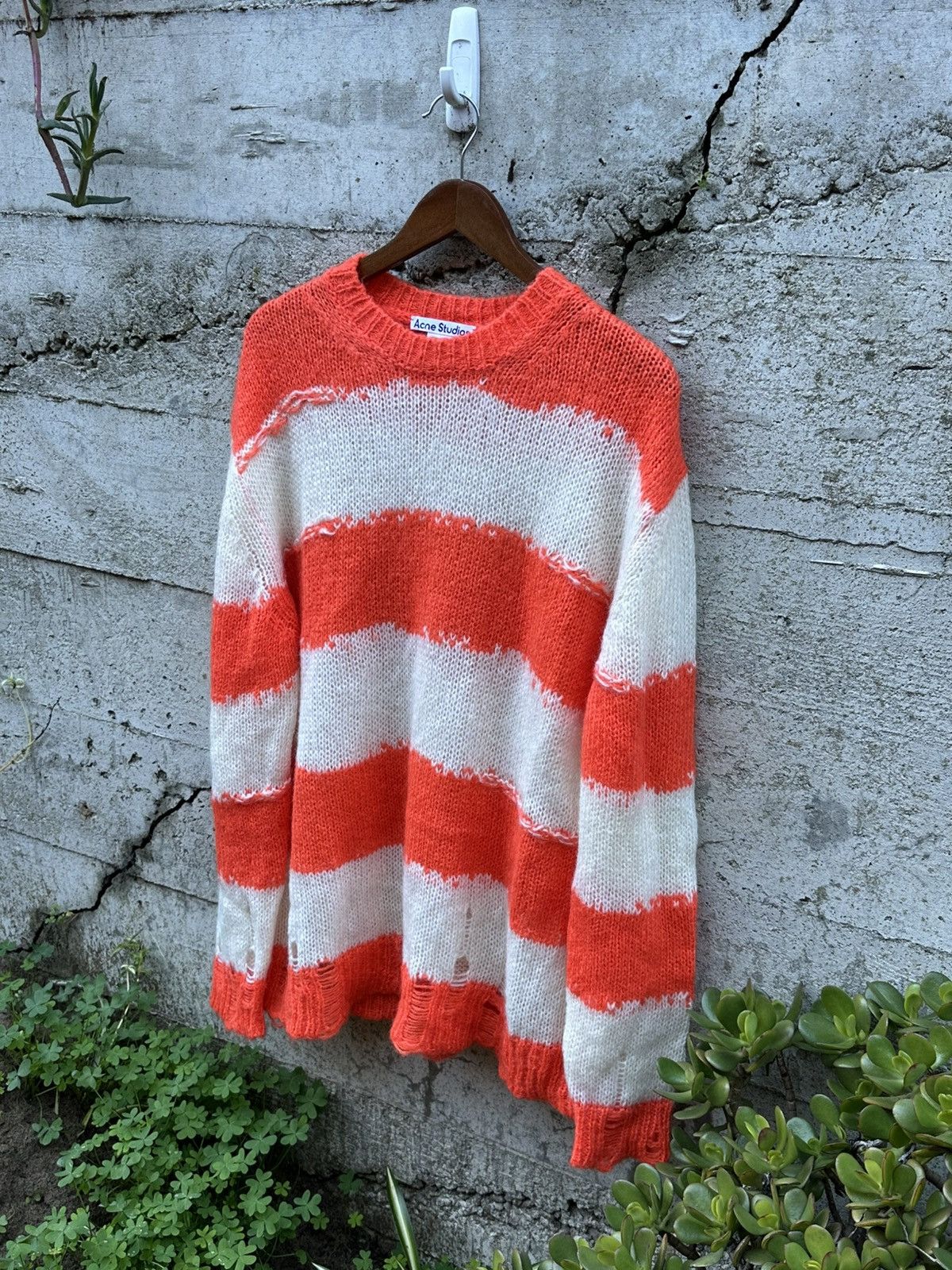 RARE GRAIL Acne Studios Italian Kurt cobain distressed knit