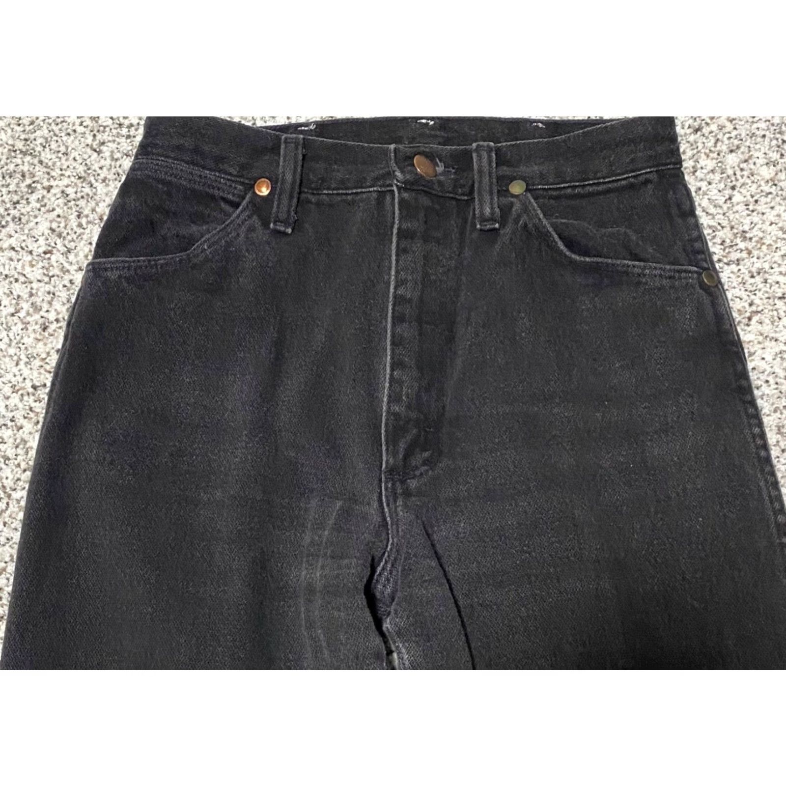 VINTAGE Wrangler Western Mom Jeans Women's Cowgirl Rodeo Black Size 7 Jeans