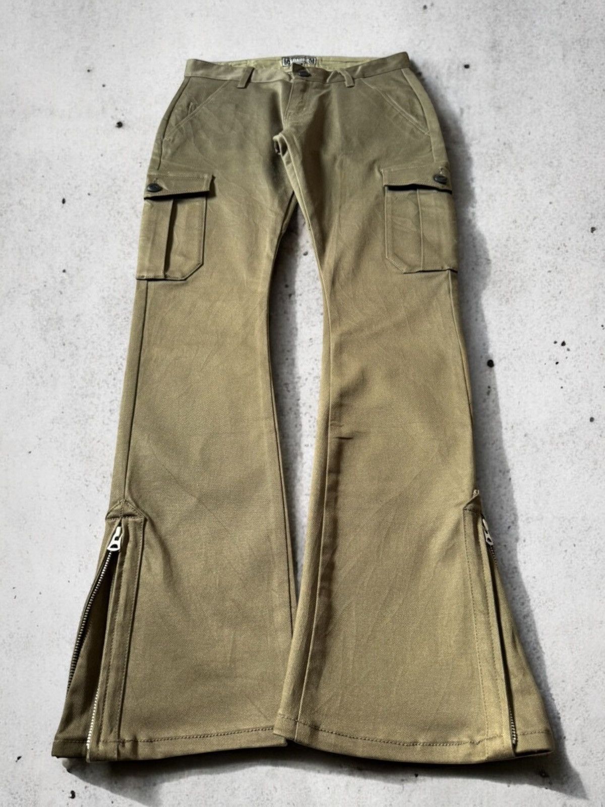 Japanese Brand Goa cargo parachute flared zip | Grailed