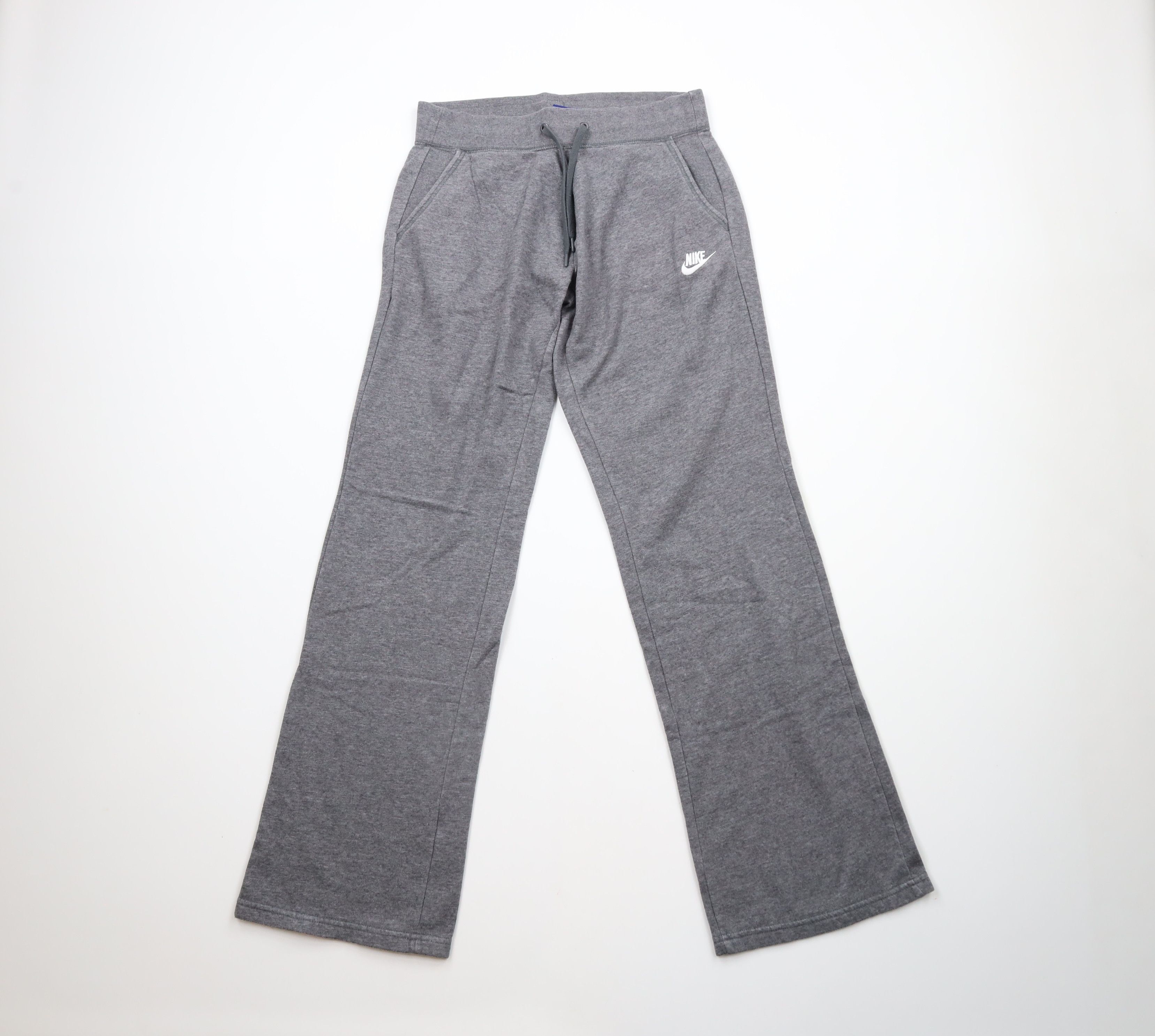 Nike × Vintage Vintage Nike Scott Mini Swoosh Wide Leg Sweatpants Gray Size US 32 / EU 48 - 1 Thumbnail