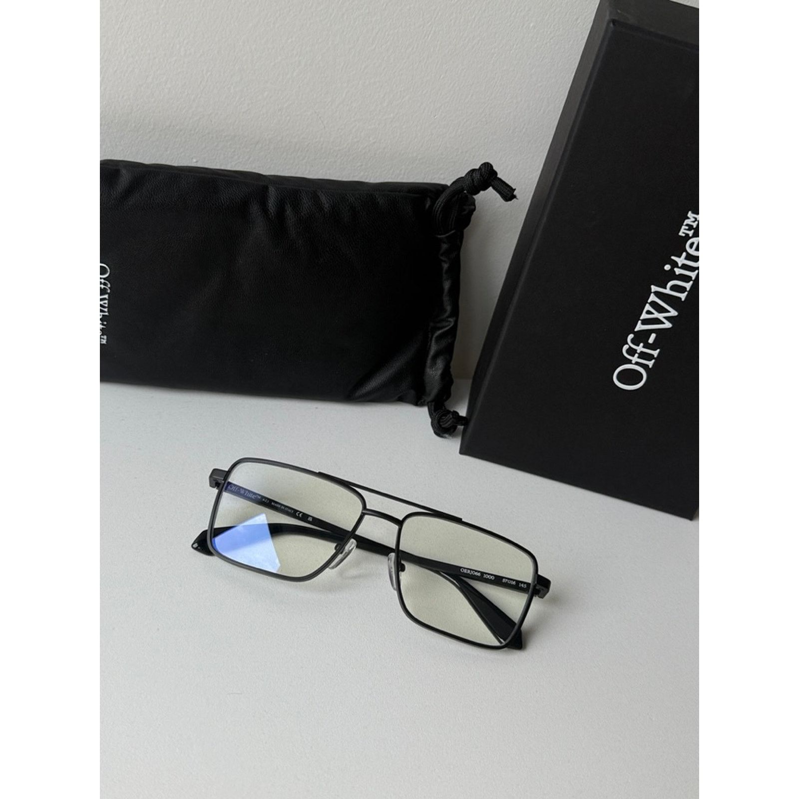 Off-White NEW Off White Opt Style 66 Bluelight Black Metal Frames Size ONE SIZE - 6 Thumbnail