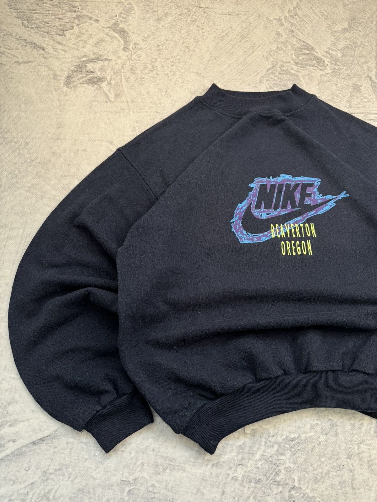 Nike × Vintage NIKE VINTAGE CENTER LOGO OVERSIZE BOXY SWEATSHIRT Size US M / EU 48-50 / 2 - 2 Thumbnail