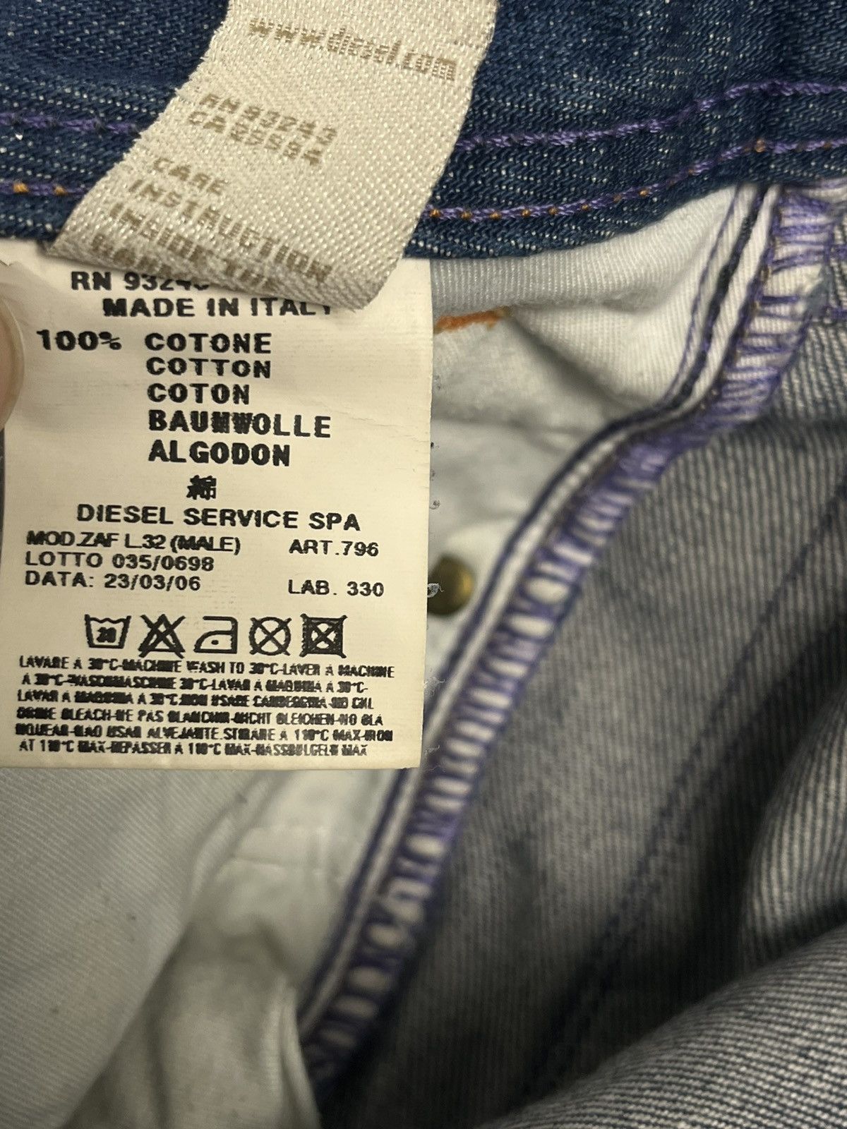 Diesel Vintage Zaf jeans size 31 Size US 30 / EU 46 - 6 Thumbnail