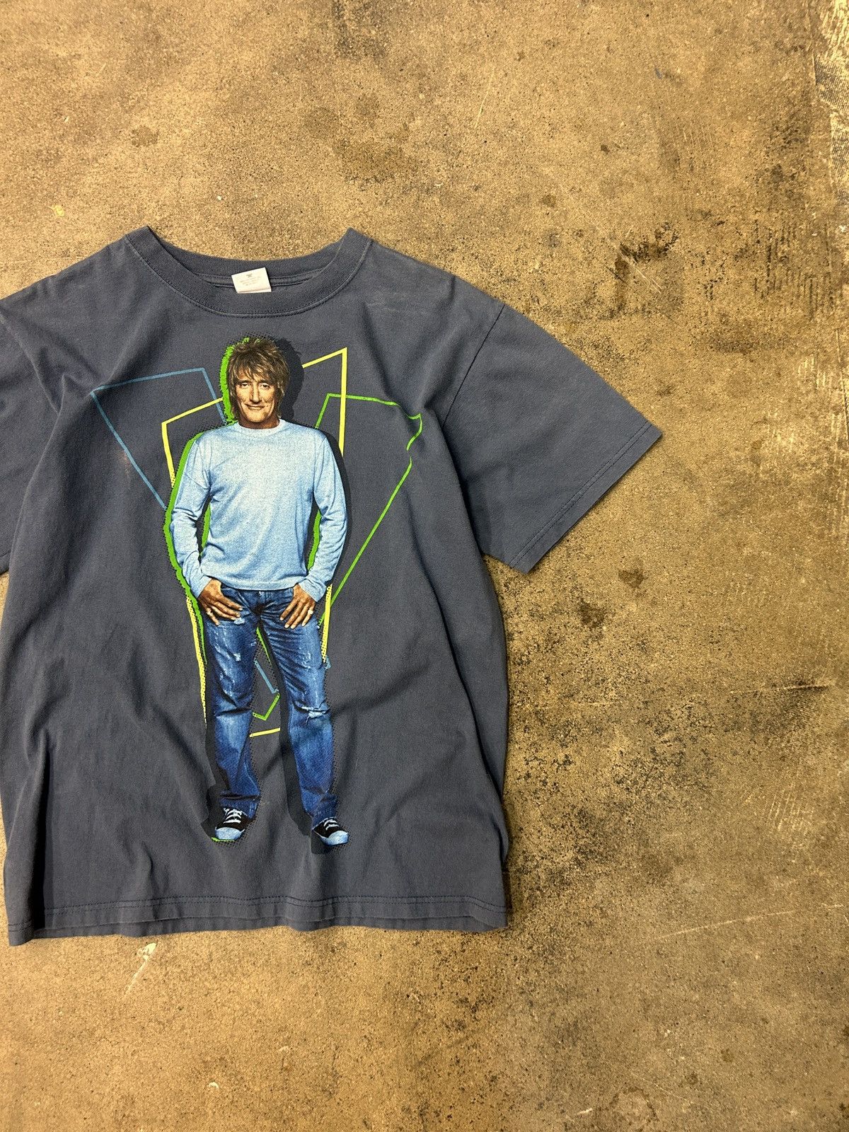 Anvil Rod Stewart 2009 Tour Tee Medium Y2K 2000s Shirt Size US M / EU 48-50 / 2 - 3 Thumbnail