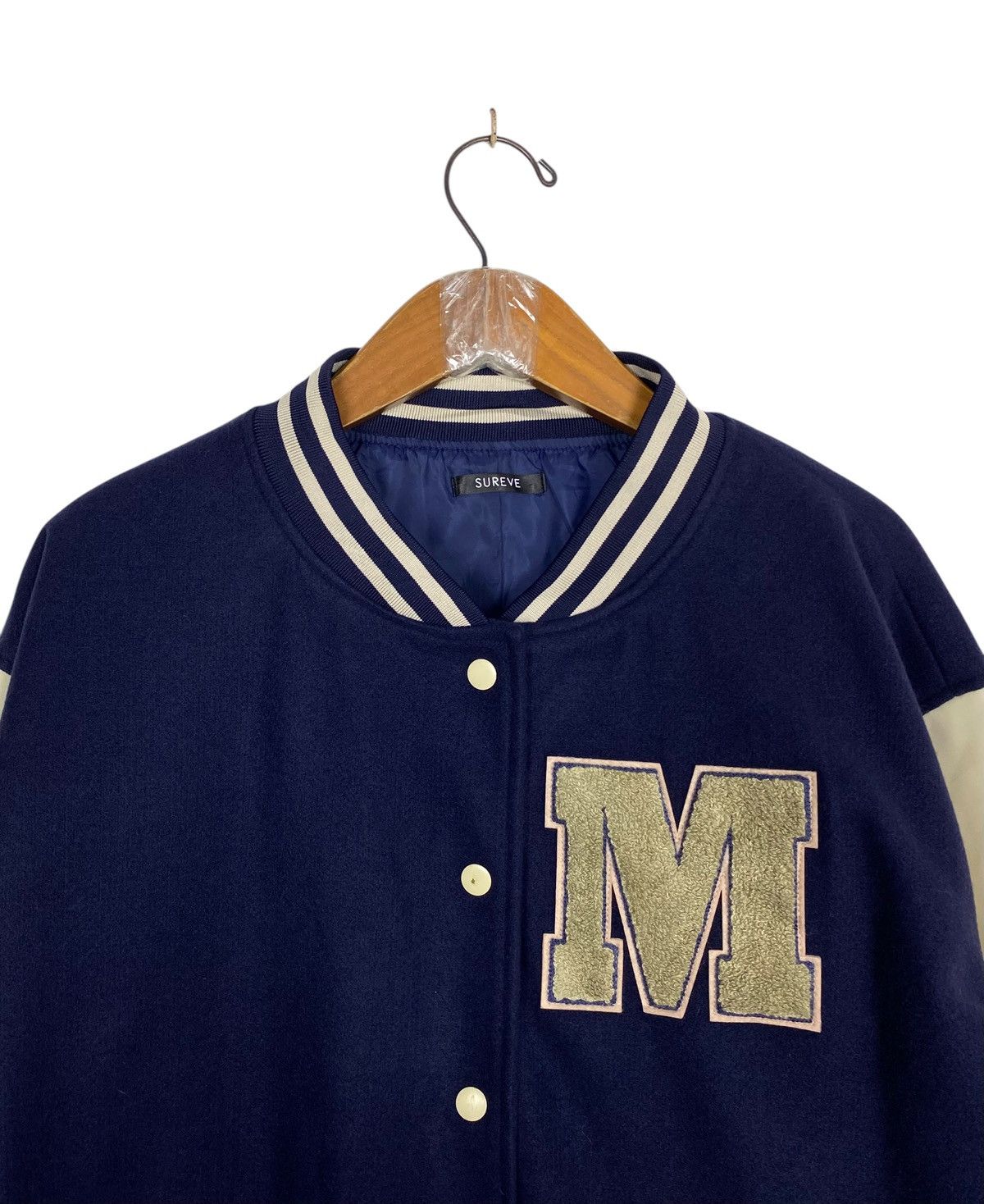 Japanese Brand Rare‼️ Sureve Varsity Bomber Jacket Size US L / EU 52-54 / 3 - 4 Thumbnail