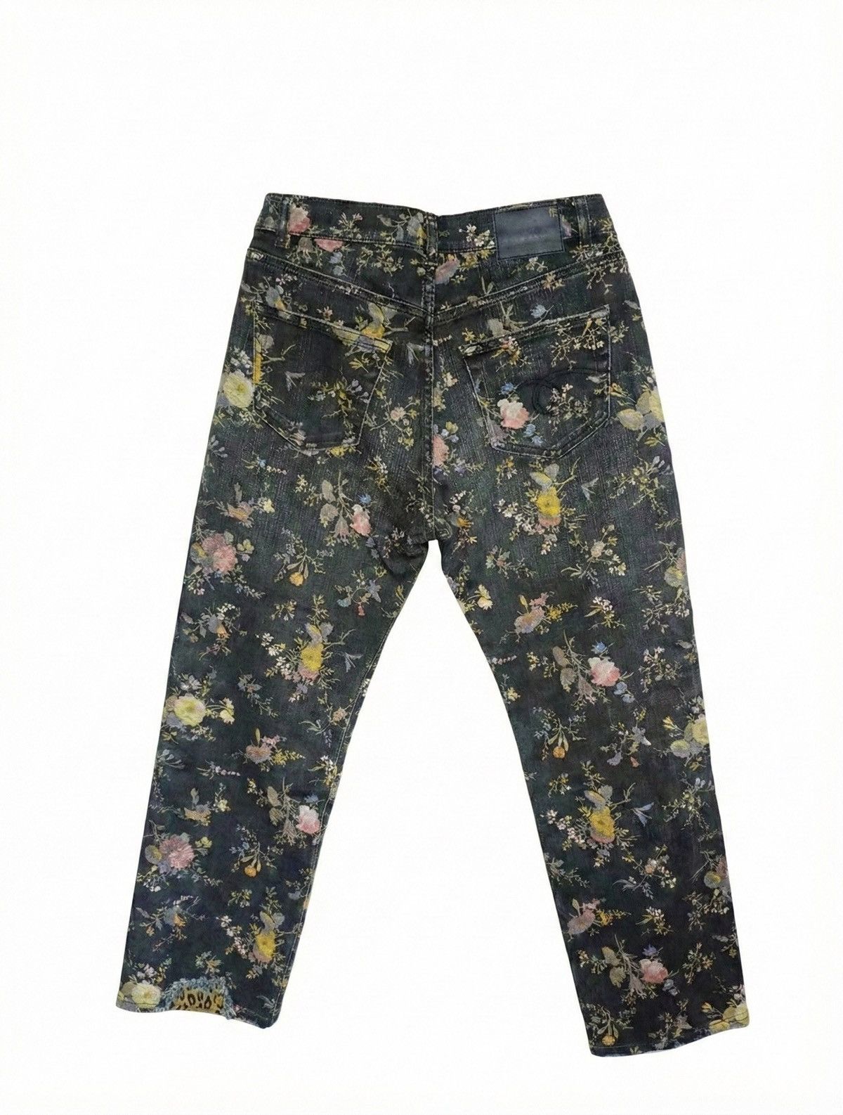 R13 R13 dark floral & leopard patch distressed denim- rare Size 25" / US 0 / IT 36 - 2 Thumbnail
