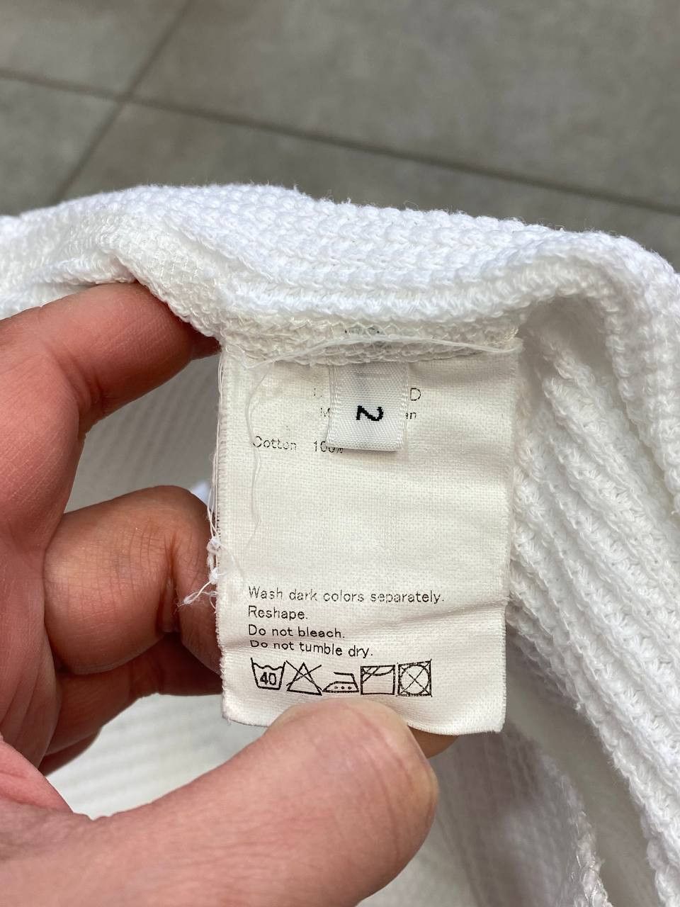 Unused Unused Ready Made Japanese Waffle Long Sleeve T-Shirt Size US M / EU 48-50 / 2 - 12 Thumbnail