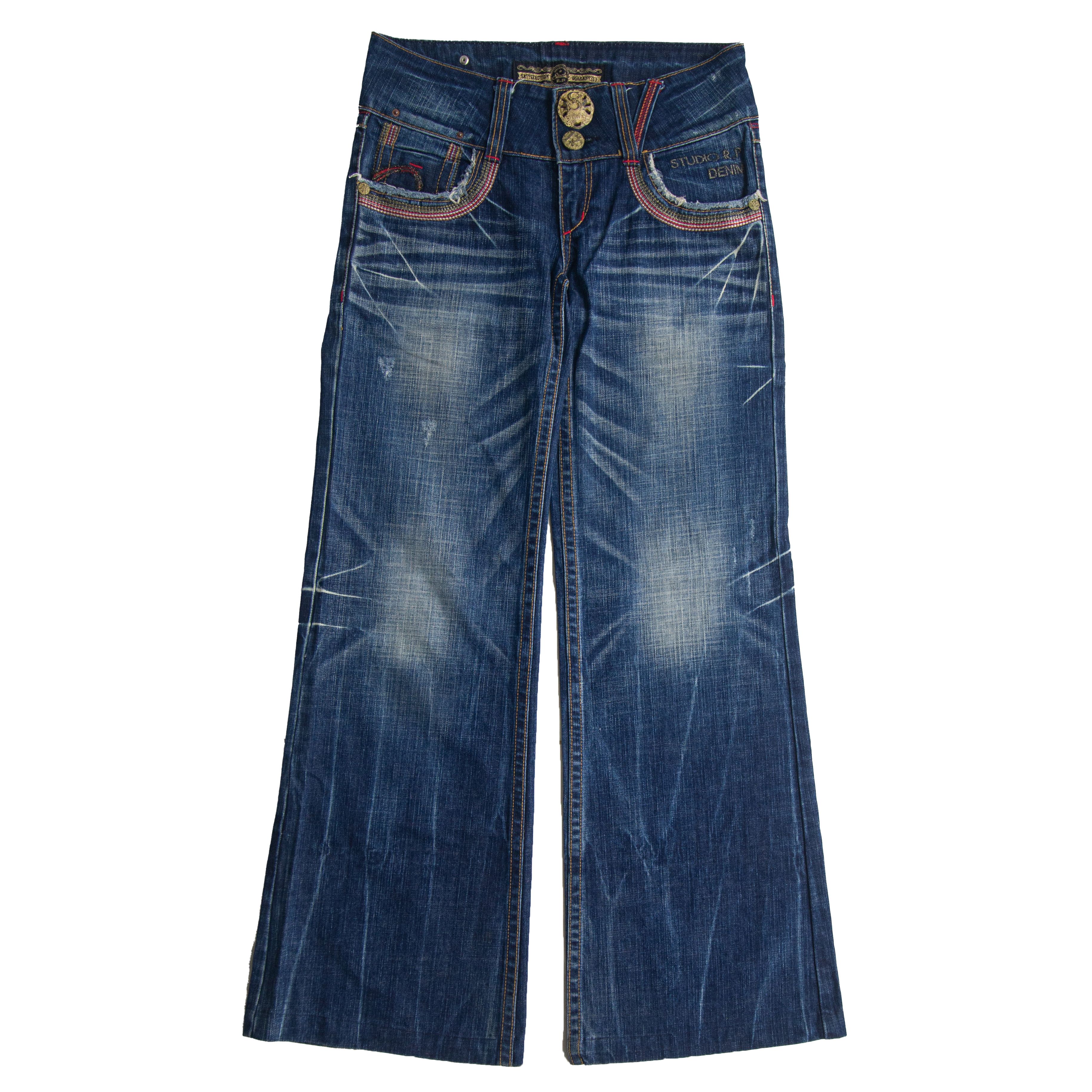 Japanese Brand Red Pepper Low Waist Bootcut Jeans Size 26" / US 2 / IT 38 - 1 Thumbnail