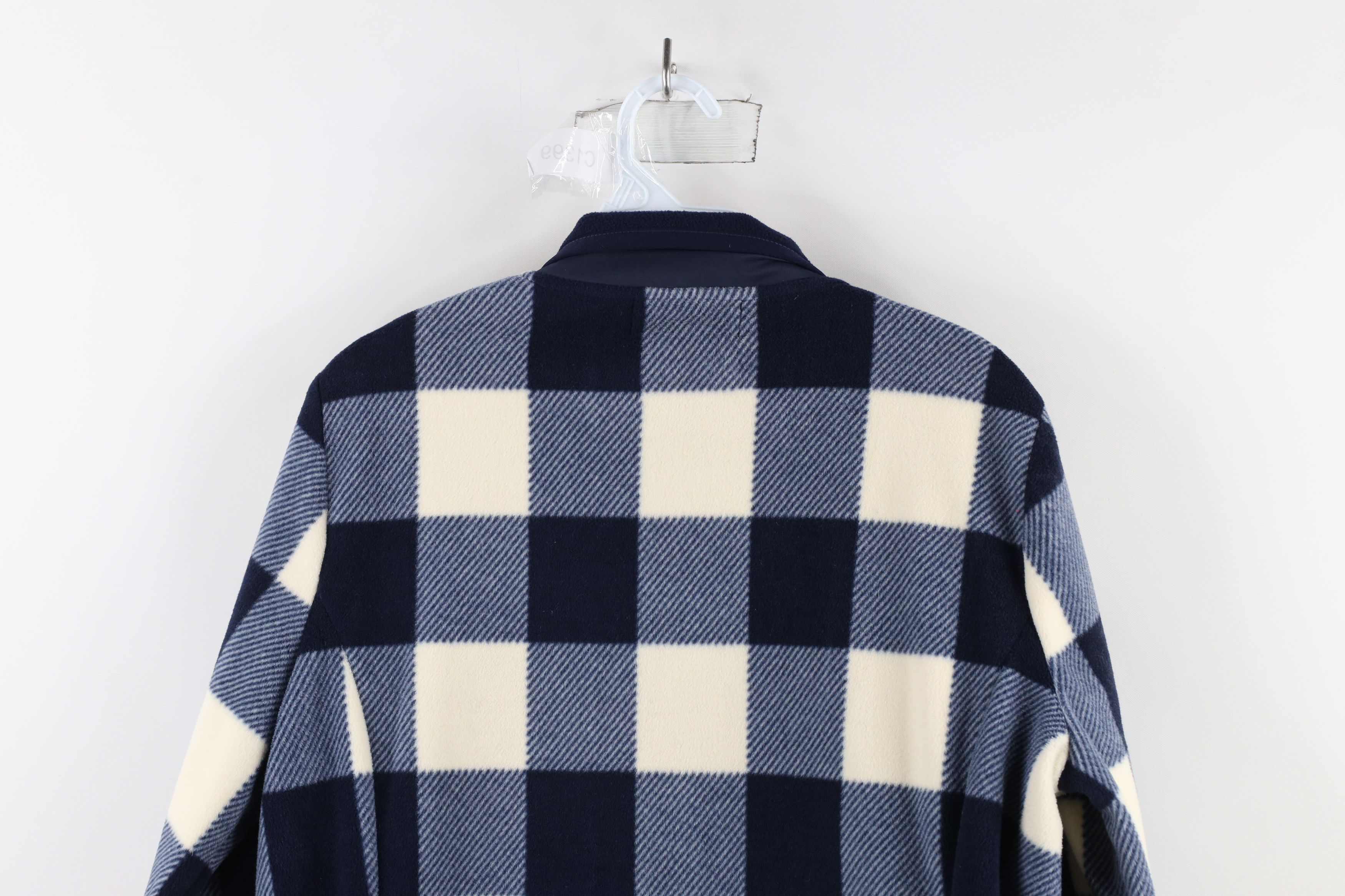 Ralph Lauren × Vintage Vintage Ralph Lauren Out Fleece Full Zip Puffer Jacket Plaid Size L / US 10 / IT 46 - 11 Thumbnail