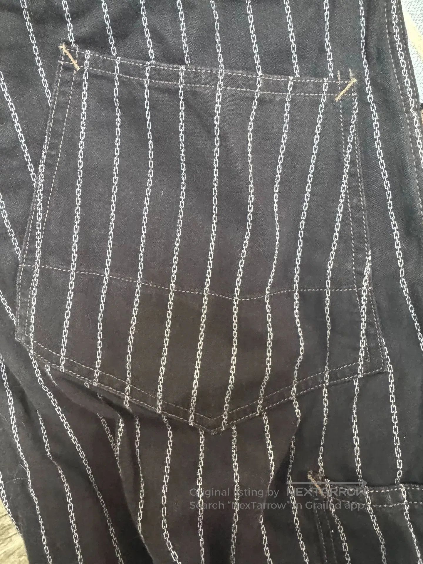 Freewheelers Black Striped Work Pants Size 32. Size US 32 / EU 48 - 5 Thumbnail