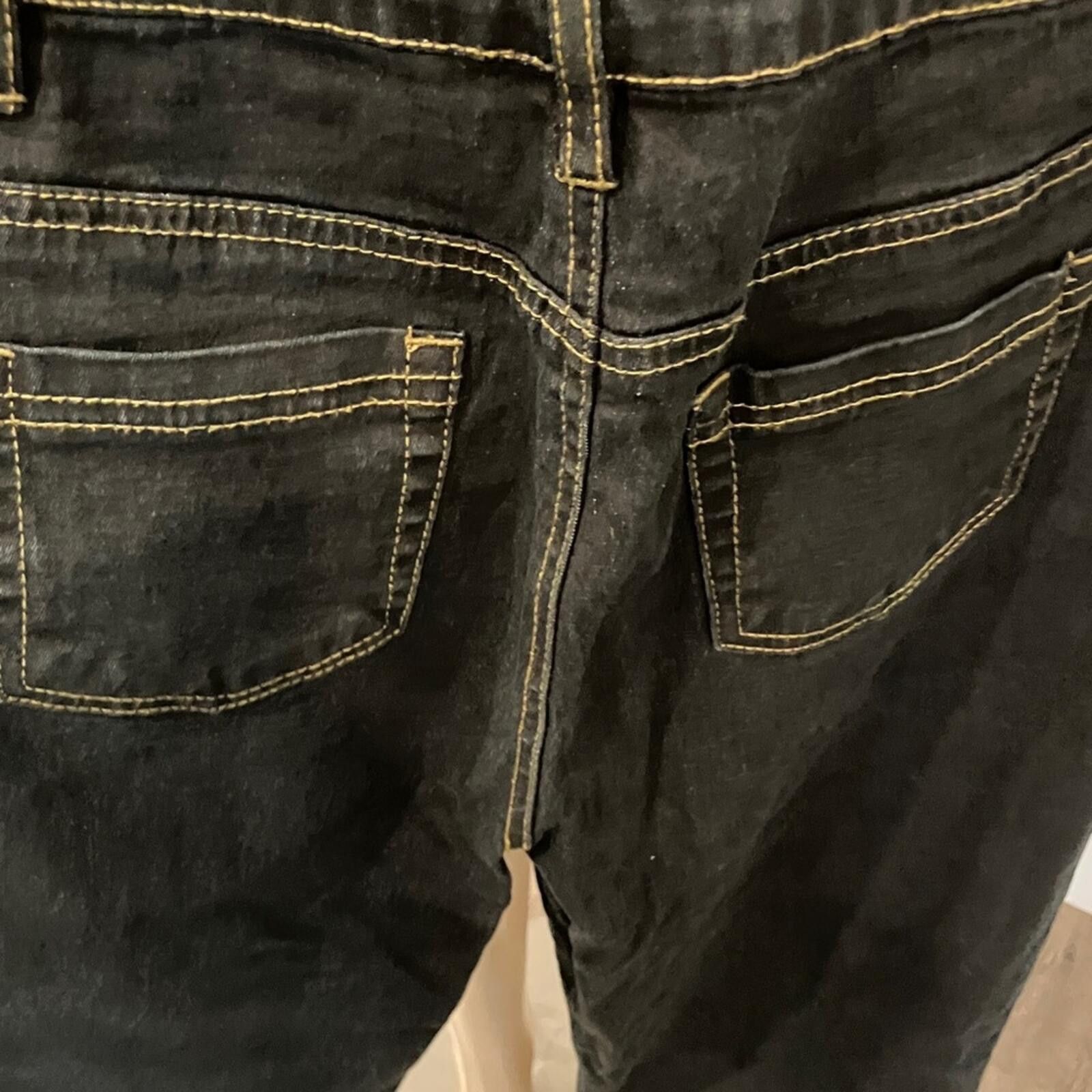 DGK NWOT Black Jeans with Gold Stitching Size 27" / US 4 / IT 40 - 8 Thumbnail