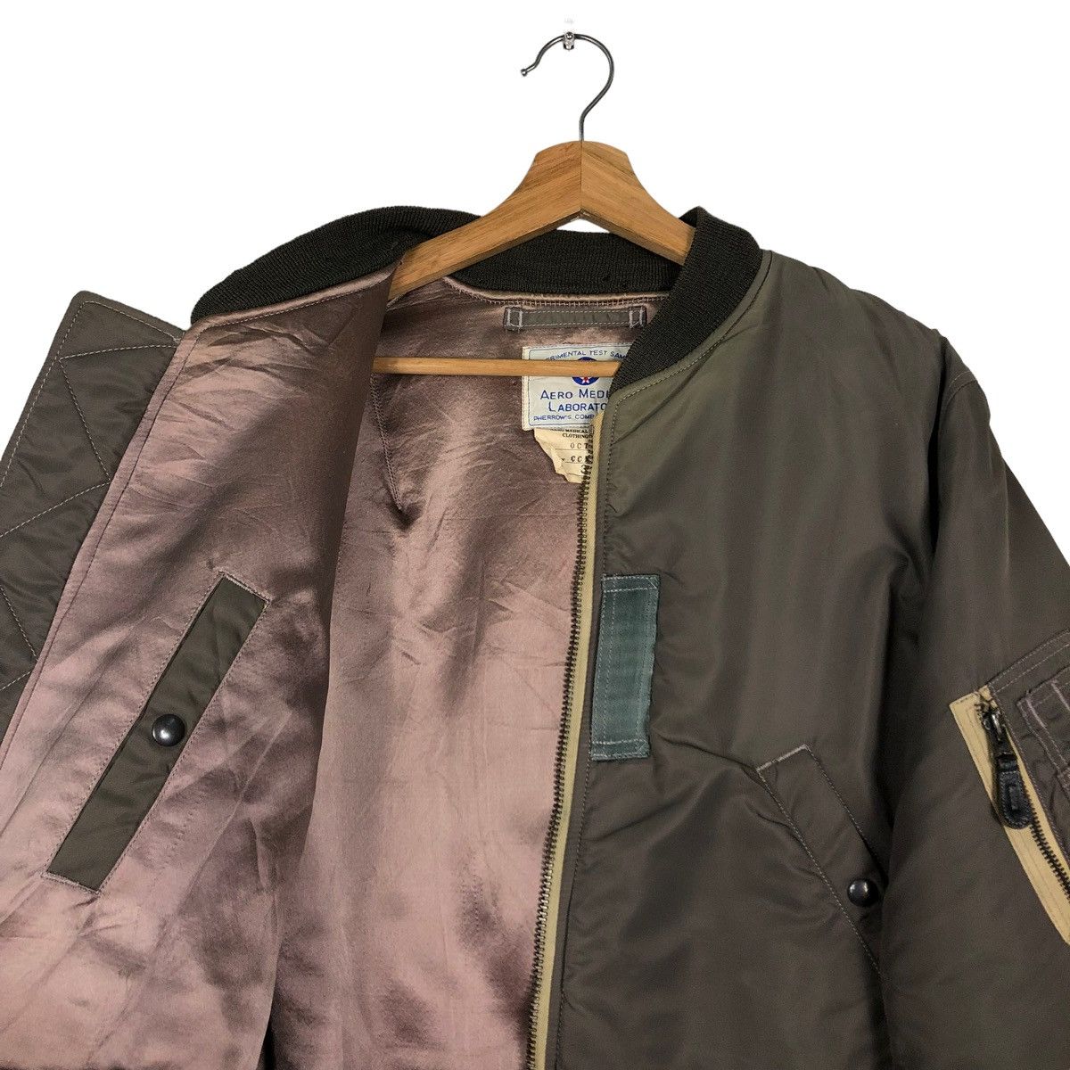 Buzz Rickson's 🔥80’s Vintage Bomber Jacket Riot Aero Medical Pherrow’s Size US S / EU 44-46 / 1 - 13 Thumbnail