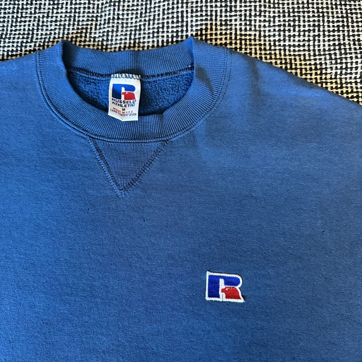 Russell Athletic Vintage Blue Russell Athletic Crewneck Sweatshirt Size US M / EU 48-50 / 2 - 2 Thumbnail