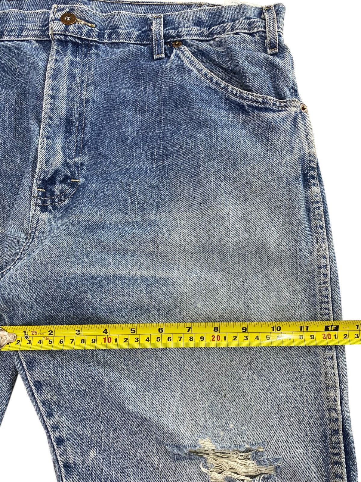 Dickies Dickies Distressed Light Wash Baggy Wide Leg Jeans Size US 36 / EU 52 - 8 Thumbnail