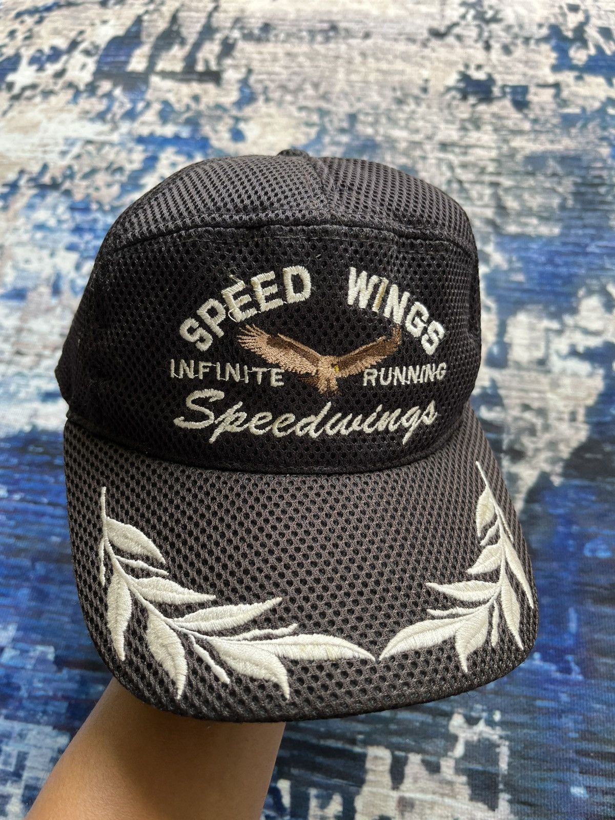Japanese Brand × Vintage 🔥Vintage speed wing infinite running bird logo 90s cap Size ONE SIZE - 1 Thumbnail