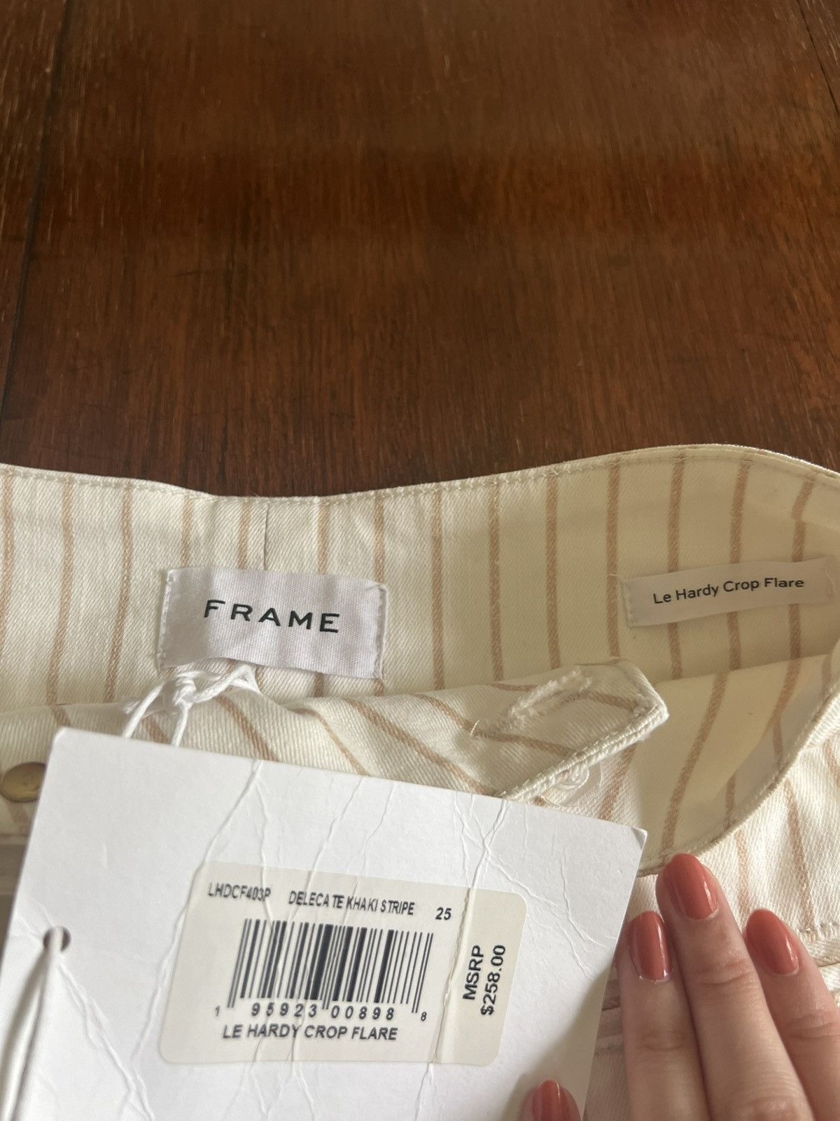 Frame Frame - Deleca Khaki Stripe Pant - 25 Size 25" / US 0 / IT 36 - 5 Thumbnail