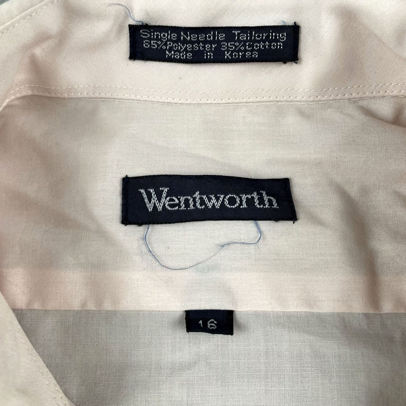 Vintage VINTAGE Wentworth Button-Up Pocket Shirt Mens XL Ivory 80s Lightweight Christmas Cowboy 80s? Size US XL / EU 56 / 4 - 4 Thumbnail