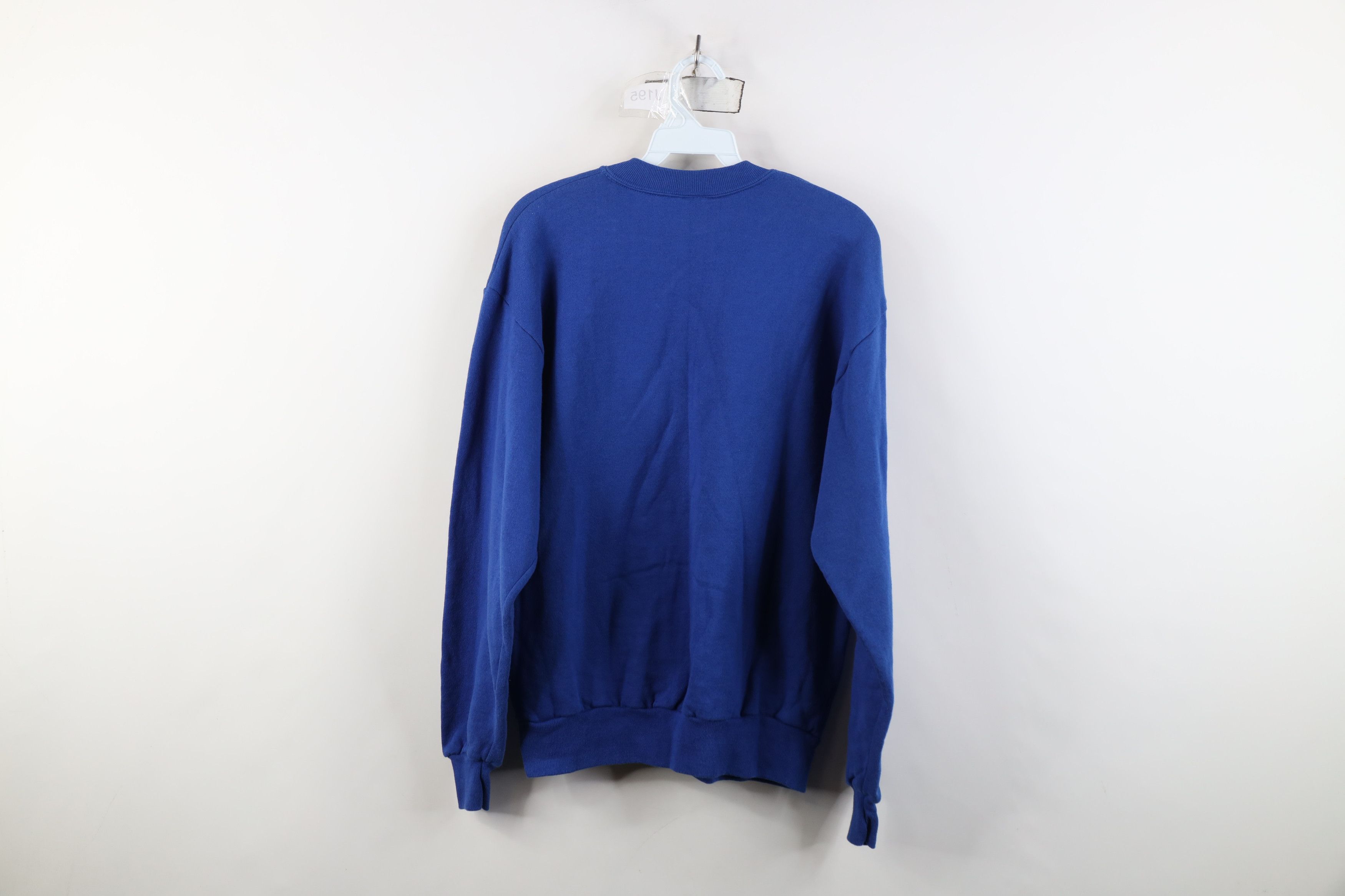 Vintage Vintage 90s Streetwear Crewneck Sweatshirt Royal Blue USA Size US M / EU 48-50 / 2 - 9 Thumbnail