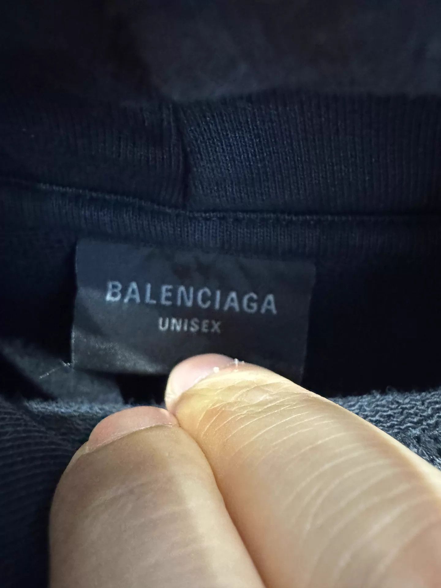 Balenciaga Balenciaga 25ss Distressed Washed Logo Hoodie Black XS Size US XS / EU 42 / 0 - 3 Thumbnail
