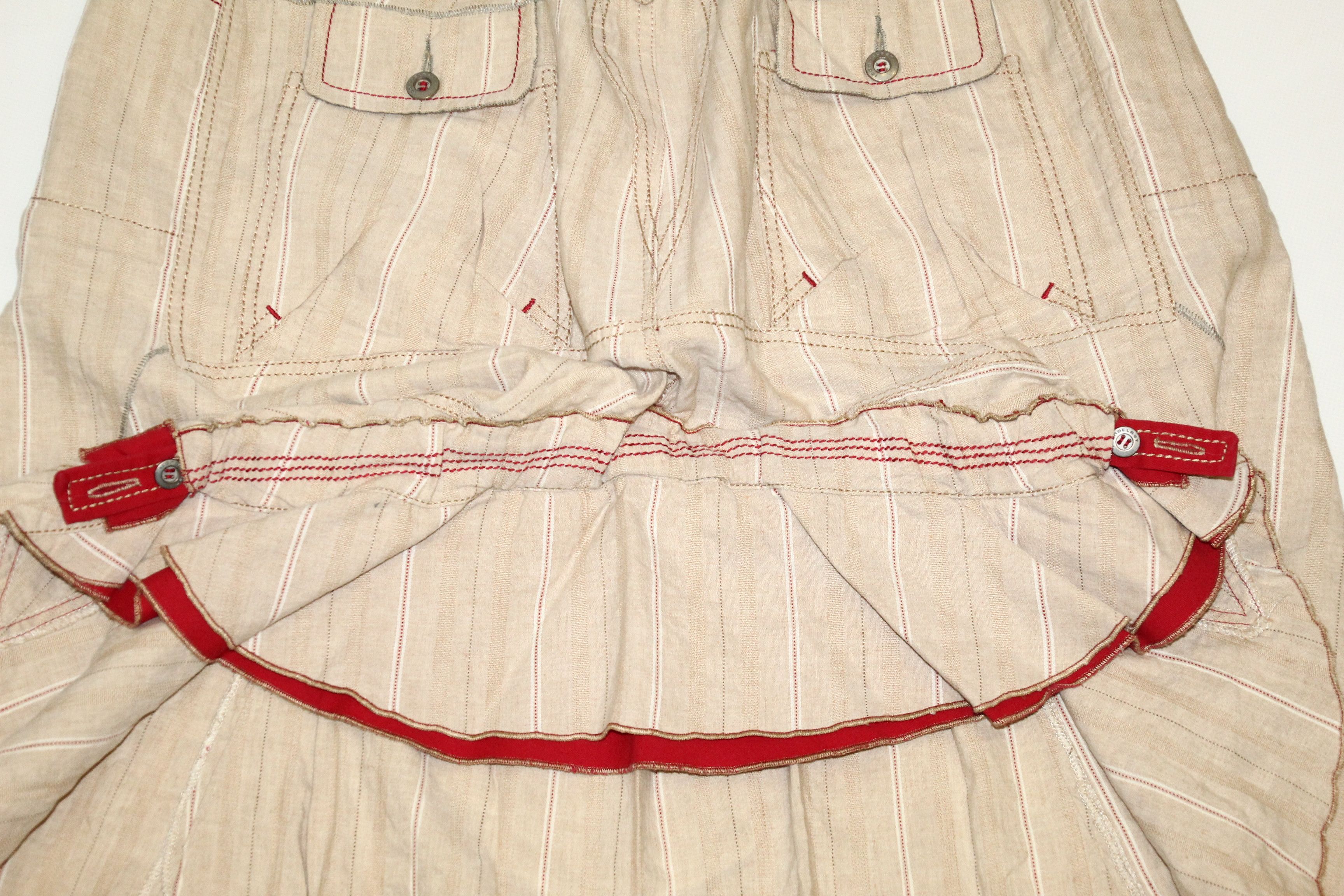 Marithe + Francois Girbaud 🔥Iconoclast Cotton Linen Asymmetrical transformation skirt Size 30" / US 8 / IT 44 - 8 Thumbnail
