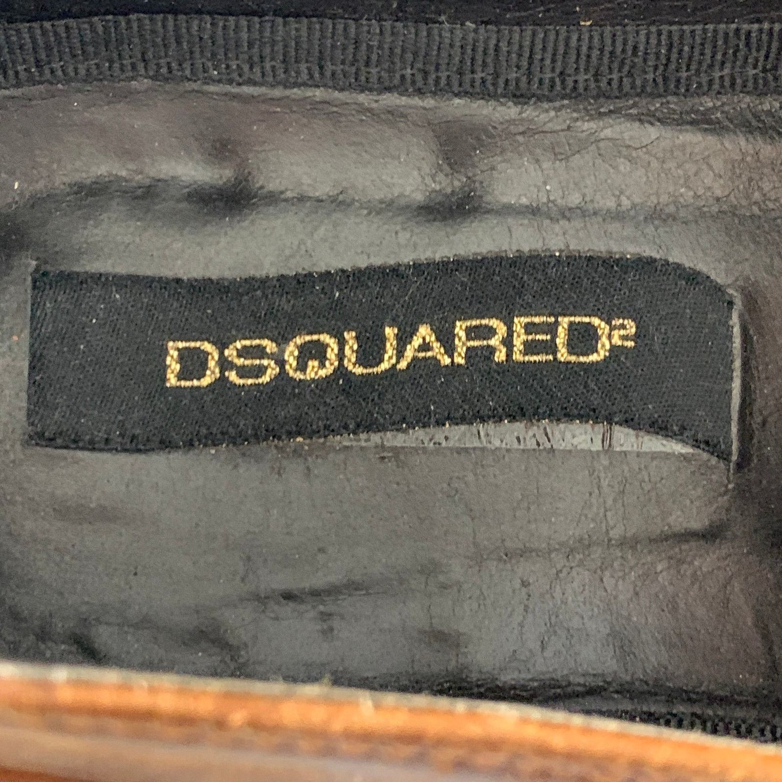 Dsquared2 DSQUARED2 Size 12 Brown Leather Square Toe Penny Loafers Size US 12 / EU 45 - 7 Thumbnail