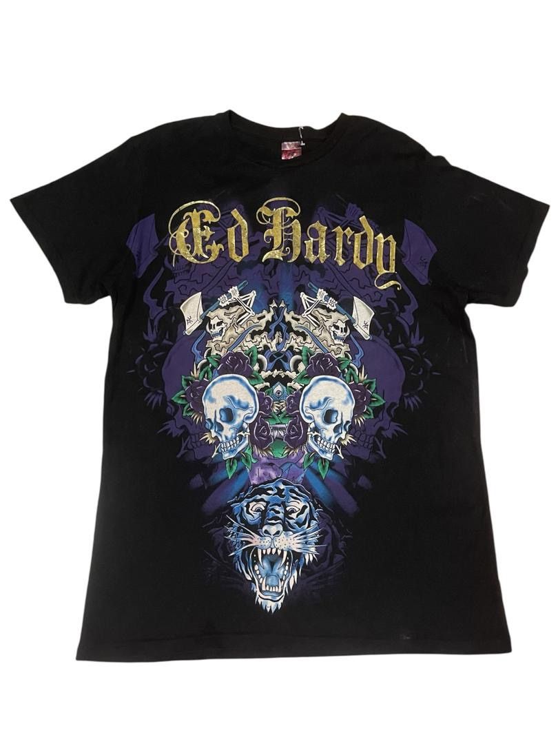 Ed Hardy Ed Hardy x Christian Audigier punk Skull gothic Tshirt Size US S / EU 44-46 / 1 - 1 Thumbnail